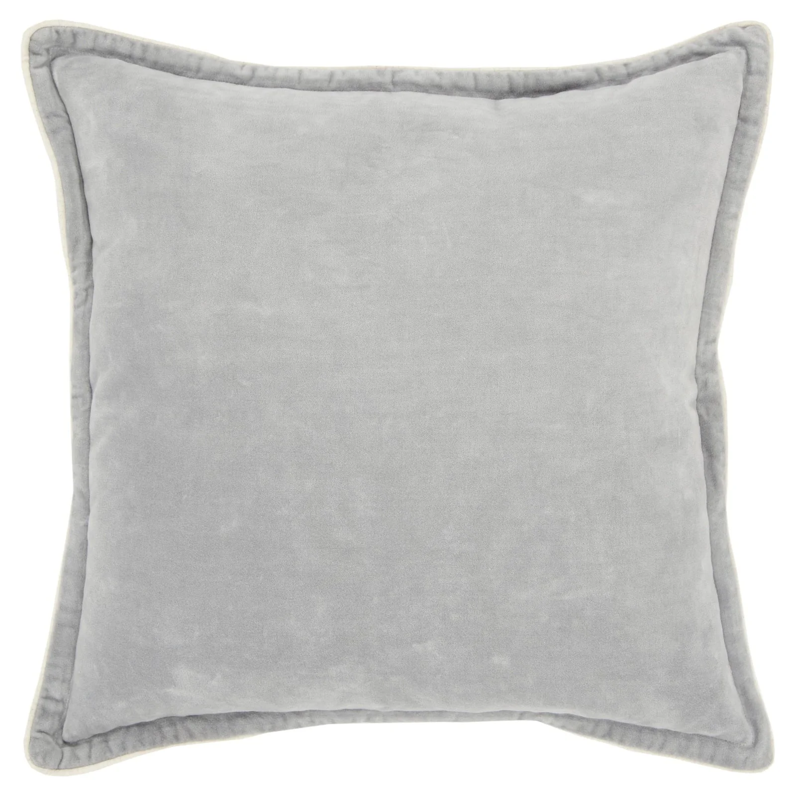 Flanged Cotton Velvet Solid Connie Post Decorative Throw Pillows