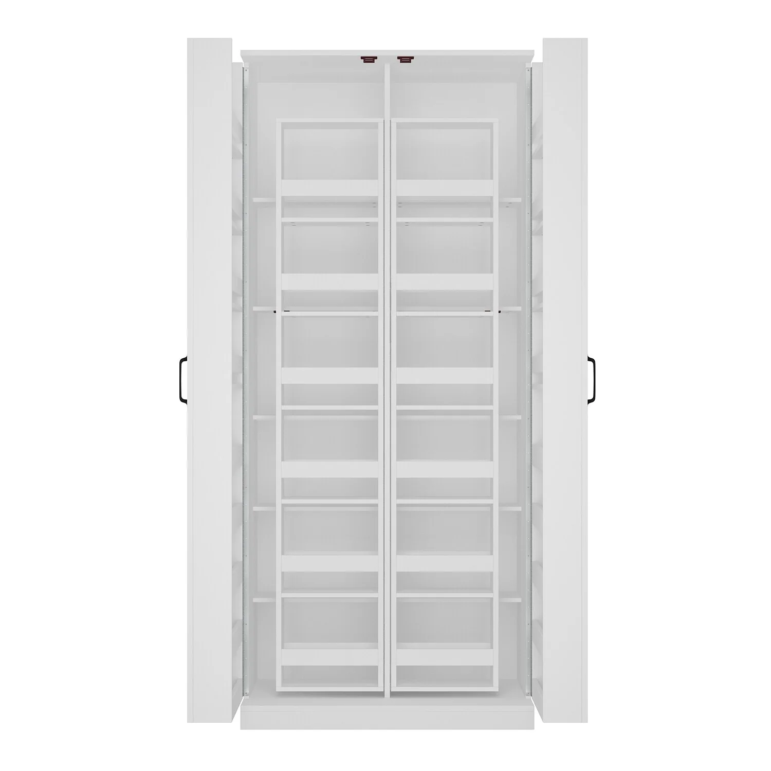 White Storage Cabinet: Kitchen Pantry, Buffet, Large 72.2