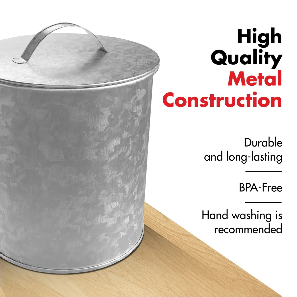 Amici Home 5AN862 Newport Food Storage Canister Extra Large - 156 oz