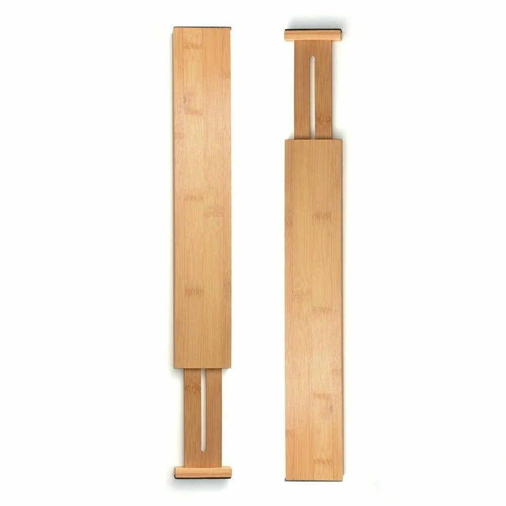 Bamboo Kitchen Drawer Organizer Bambusi Expandable Adjustable Divider