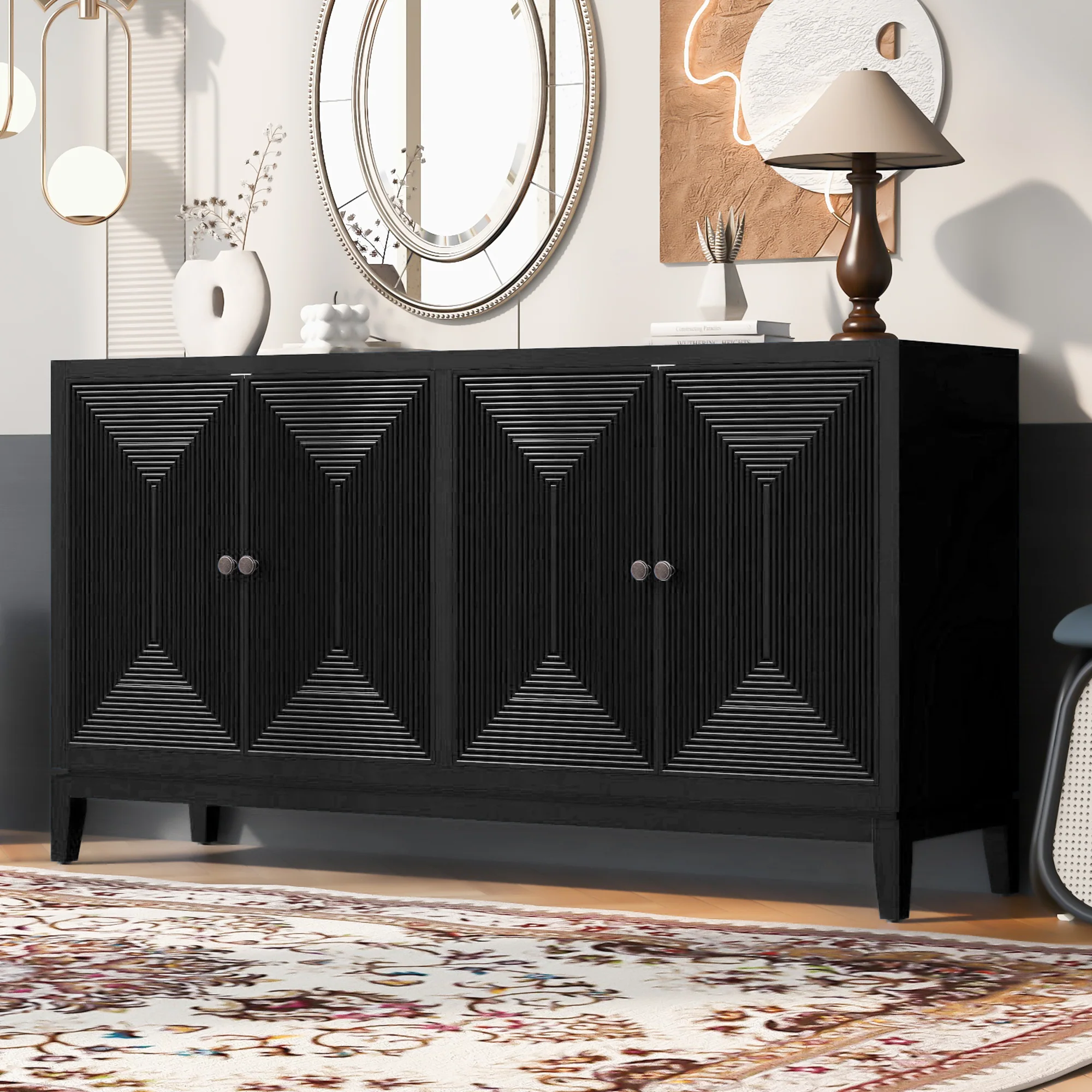 U-Style Storage Cabinet Sideboard Buffet