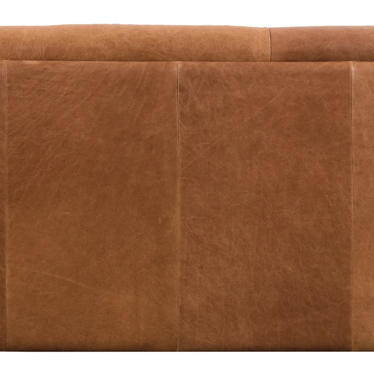 Peale 89'' Full-Grain Genuine Italian Leather Sofa