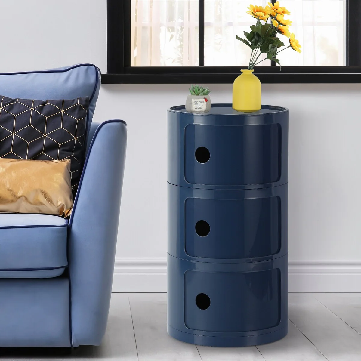 ABS Multifunction Storage Table Stackable Detachable Organizer