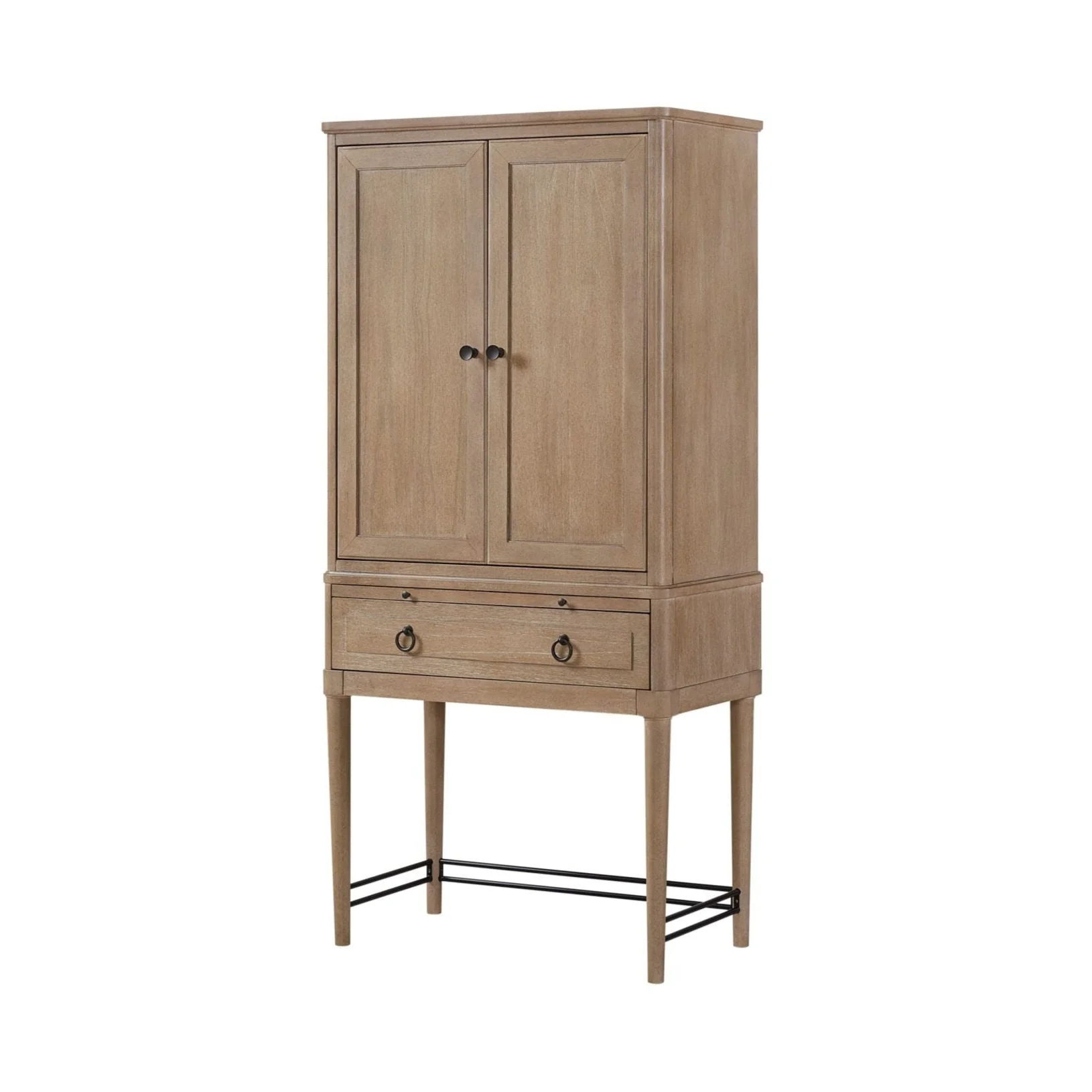 Bar Cabinet in Sand Colored Finish