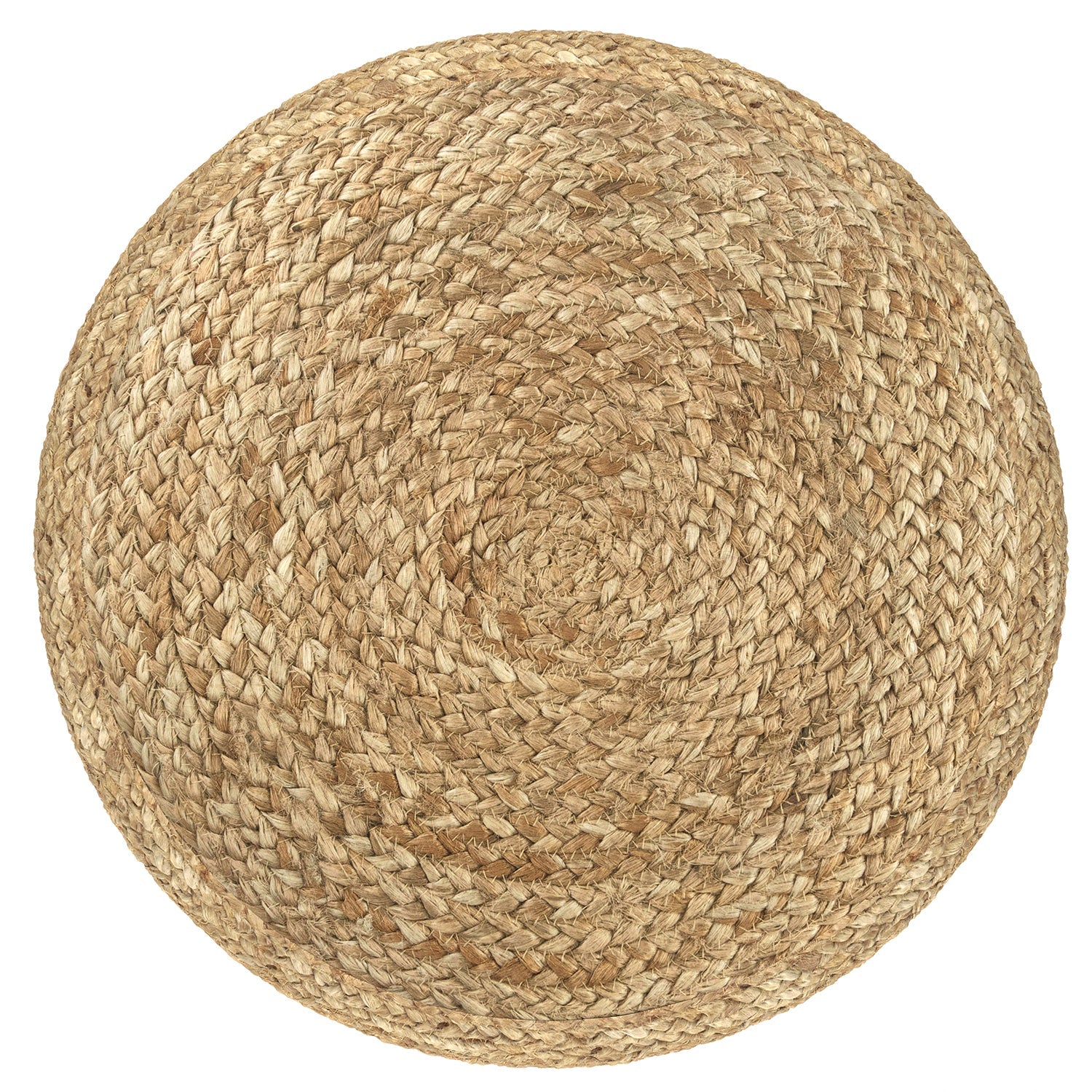 Blissara Multi-functional Round Pouf with Braided Jute