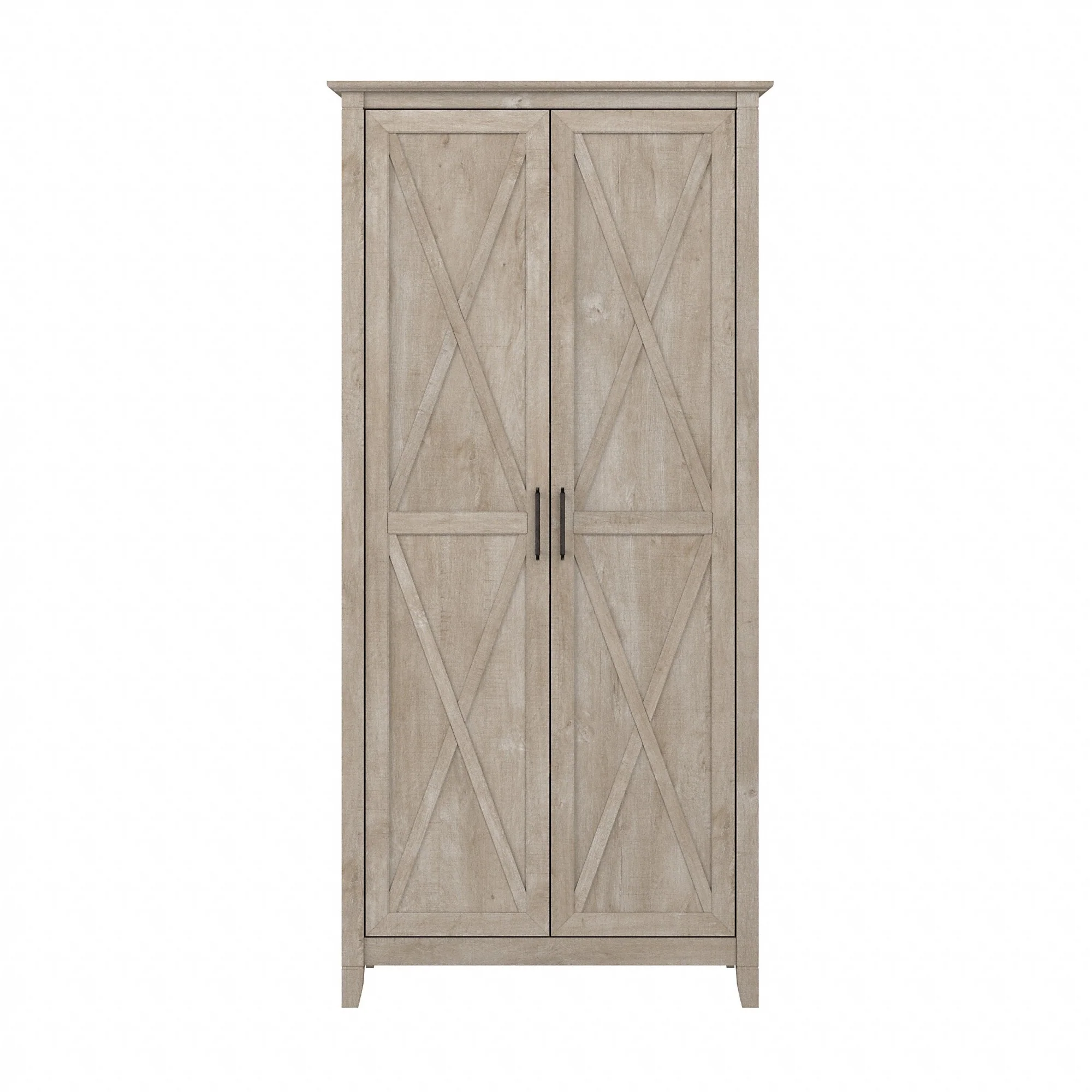 Key West Tall Kitchen Pantry Cabinet with Doors by Bush Furniture