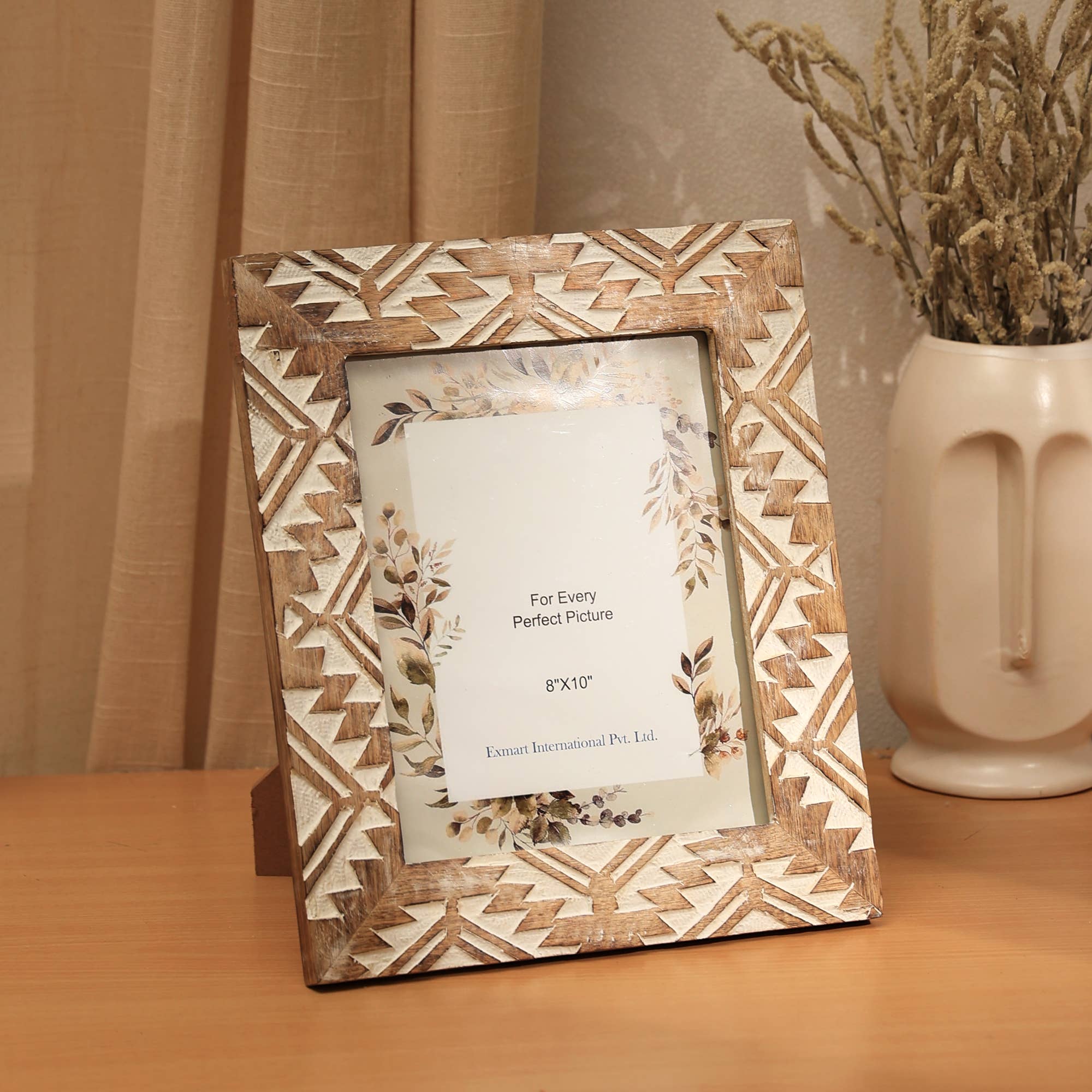 Handmade Wooden Carving Photo Frame