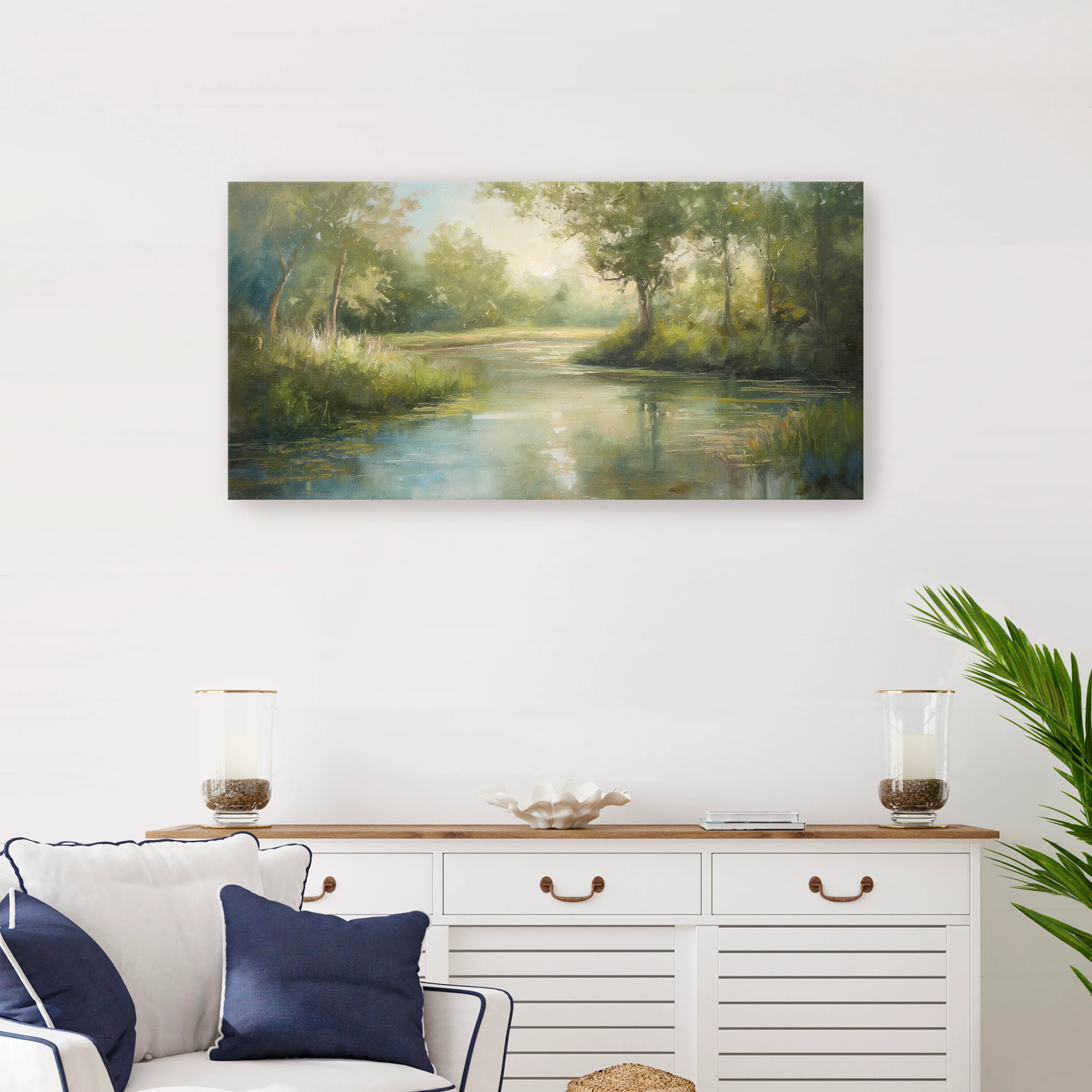 Peaceful Currents Canvas Giclee