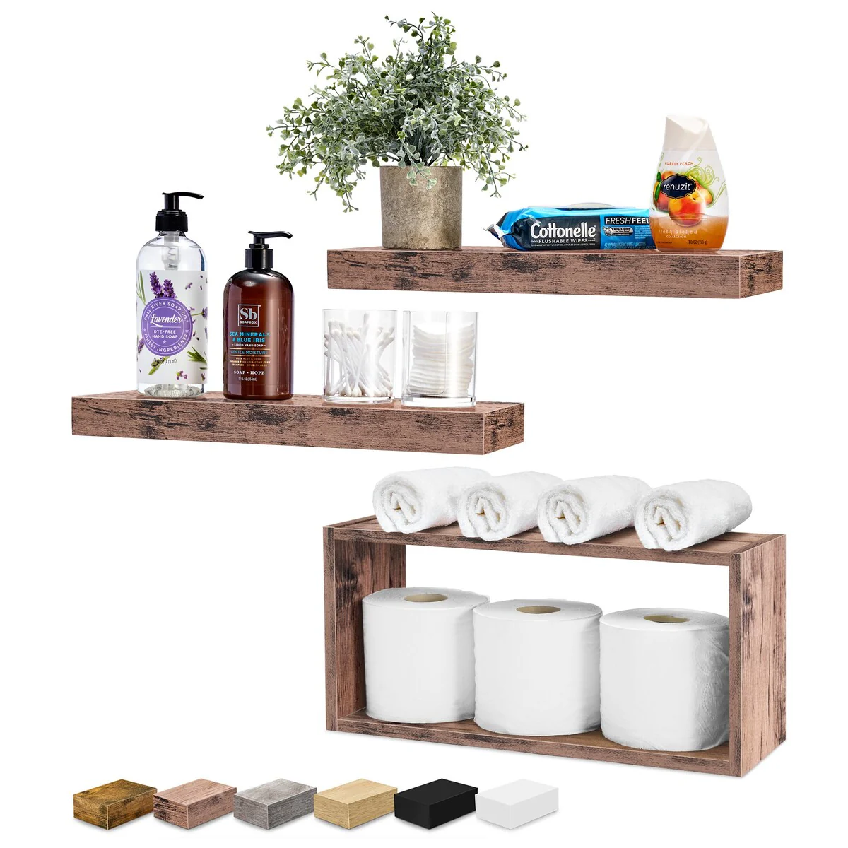 Sorbus Floating Shelves for Wall Set of 3 - 16