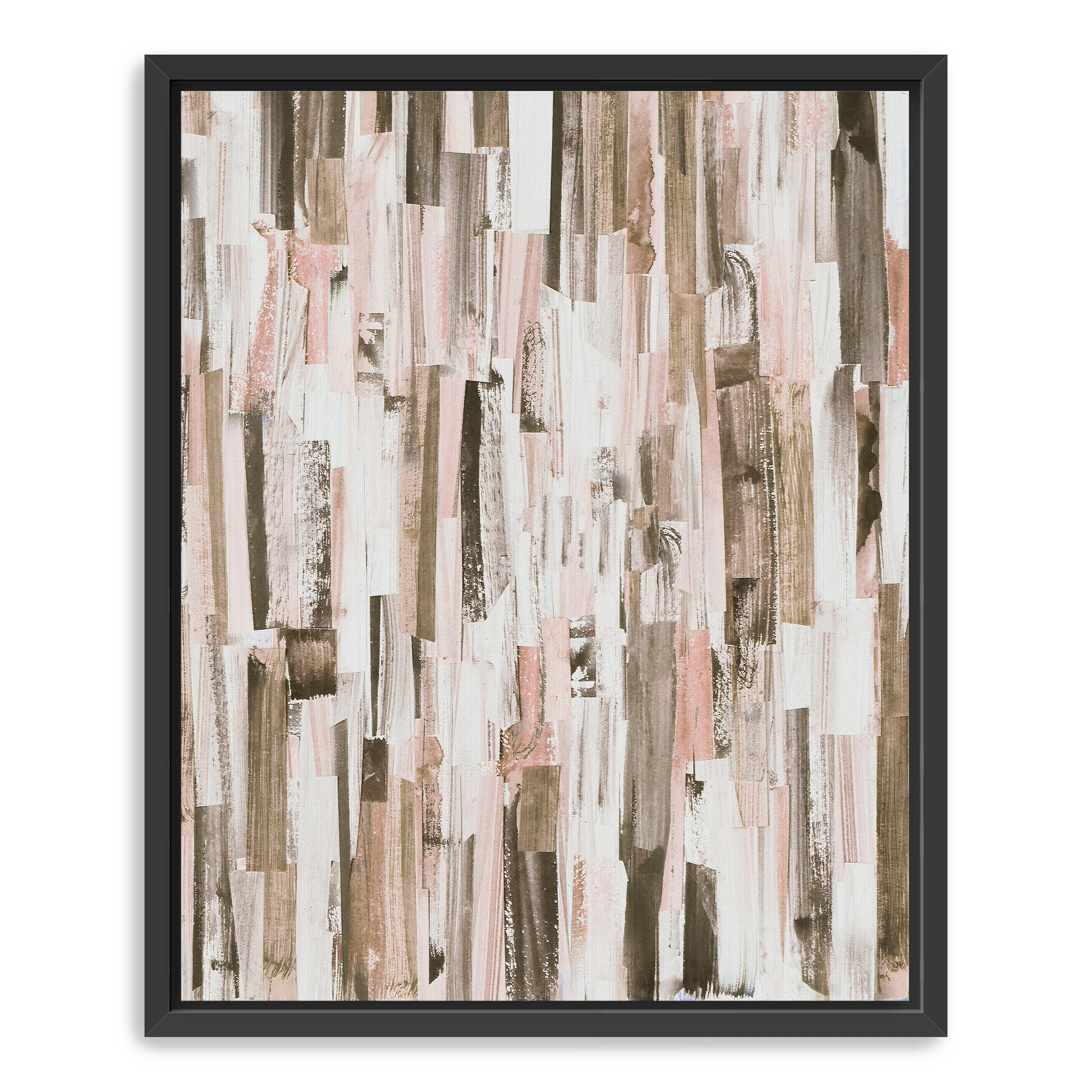 Parallel Brown Canvas Giclee