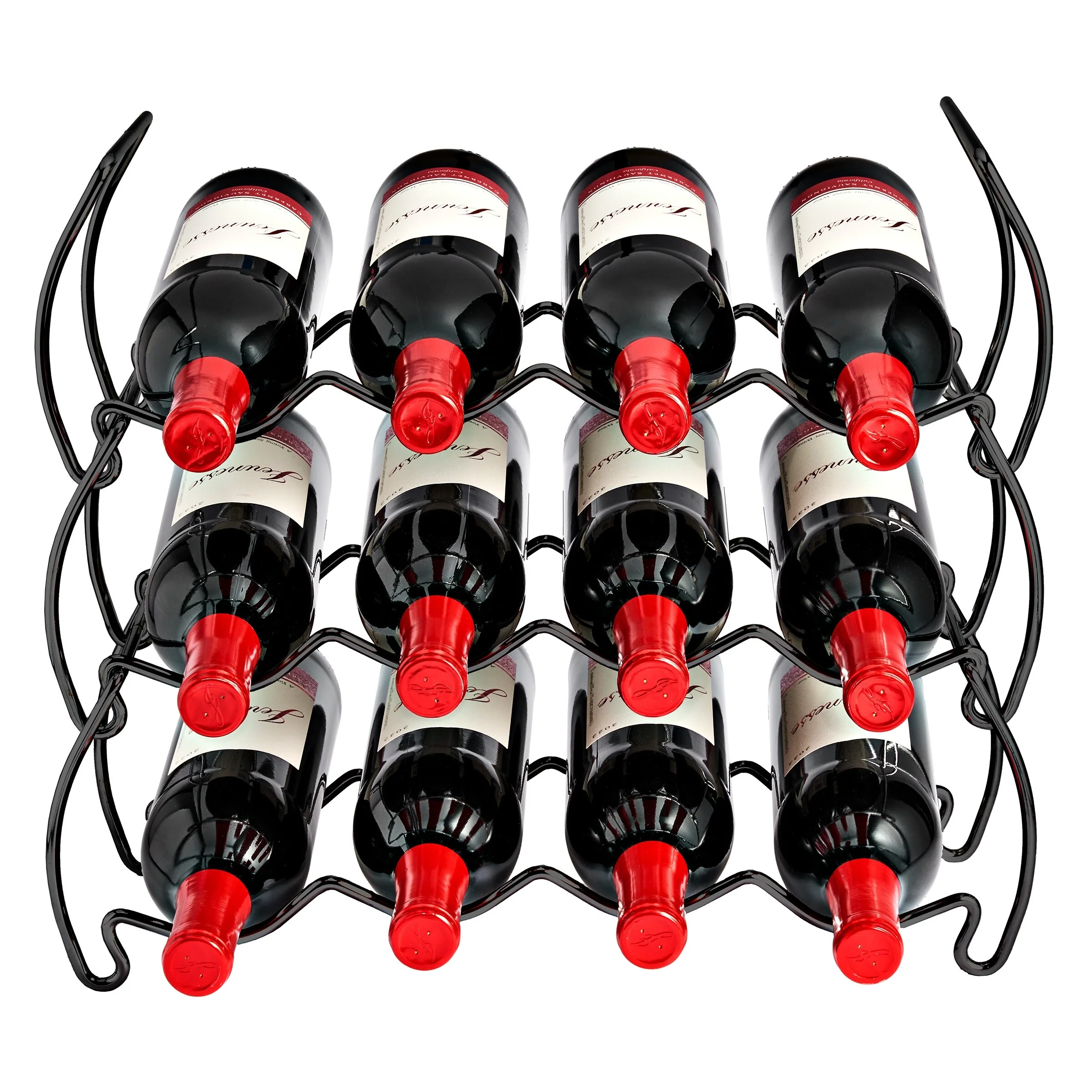 Metal Detachable Wine Rack - 3 Tier, Copper - 14