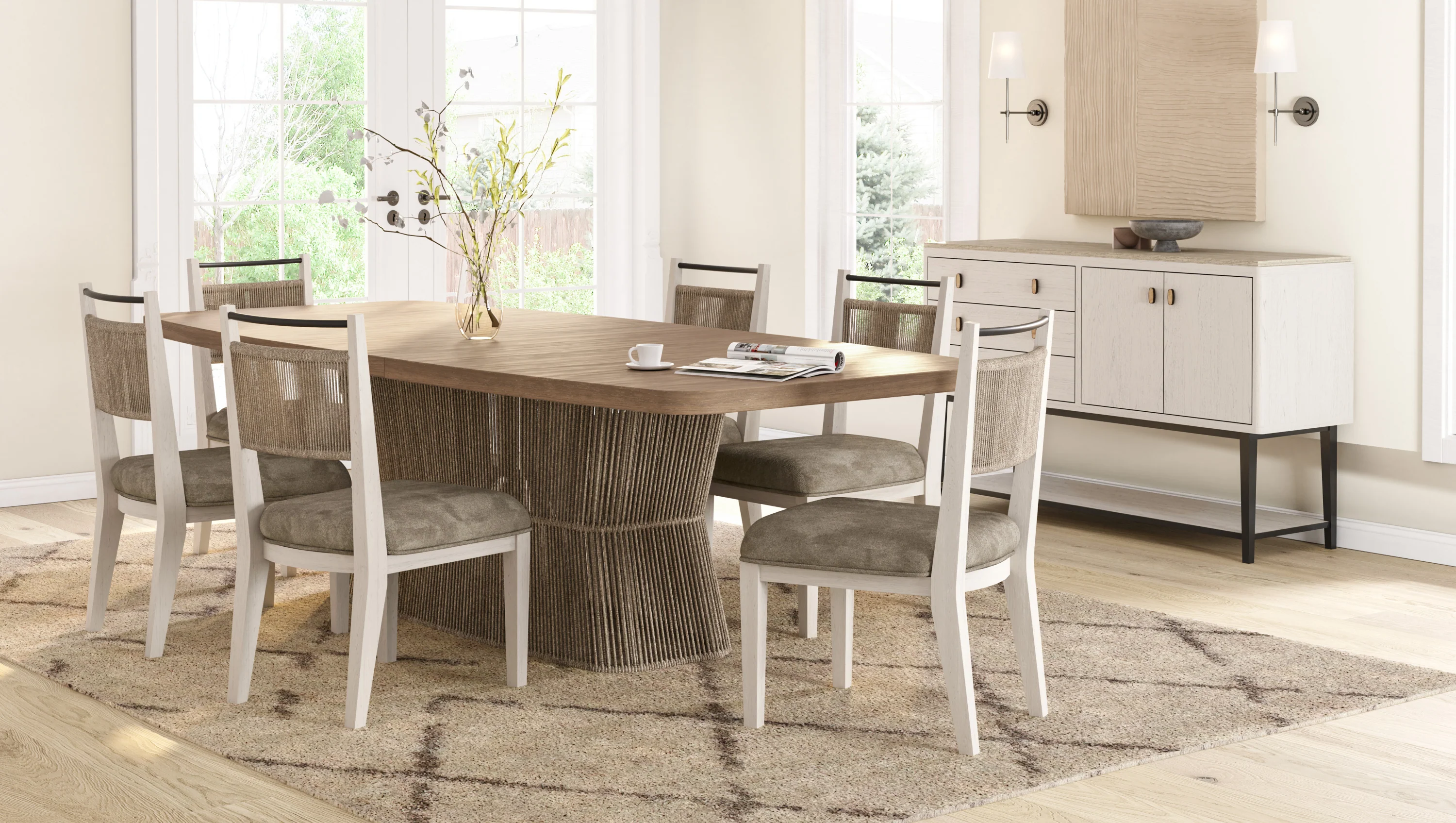Rope Base Dining Table