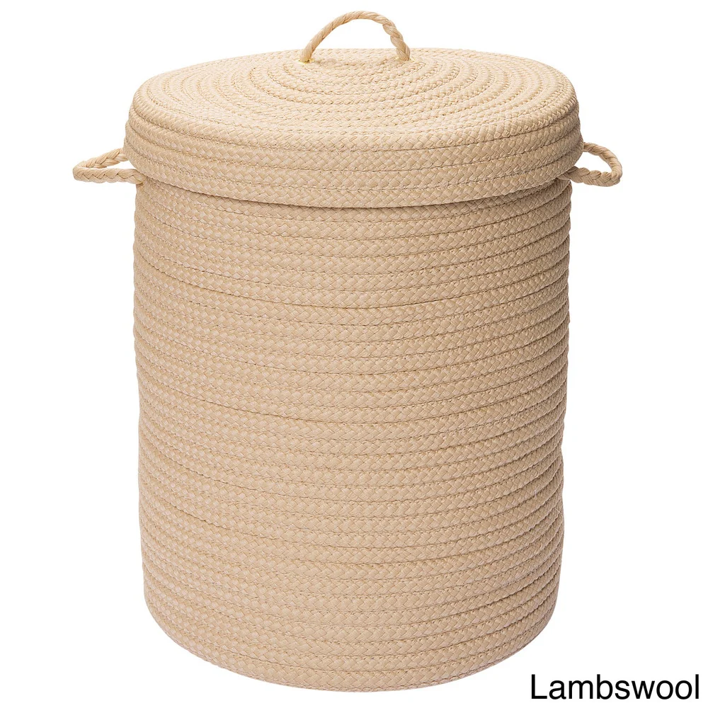 Savvy Textured Portable Lidded Storage Hamper