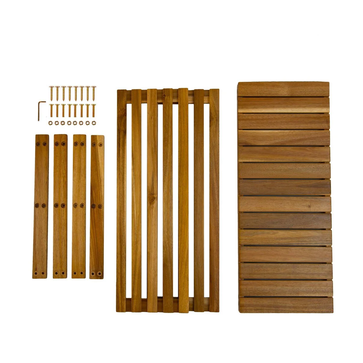 Entryway Wood Shoe Rack Bench
