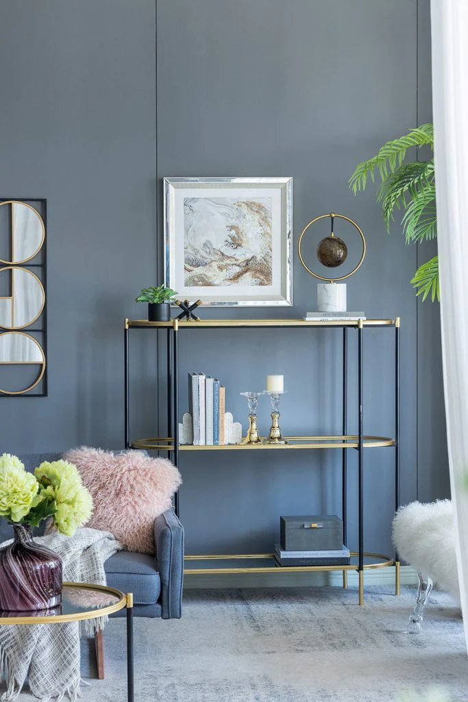 3-Tier Metal Console Table