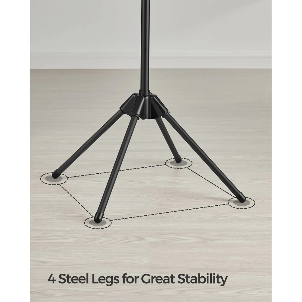 Stainless Steel Foldable Clothes Drying Rack with 360° Rotatable Arms Large Capacity and Space-Saving Design