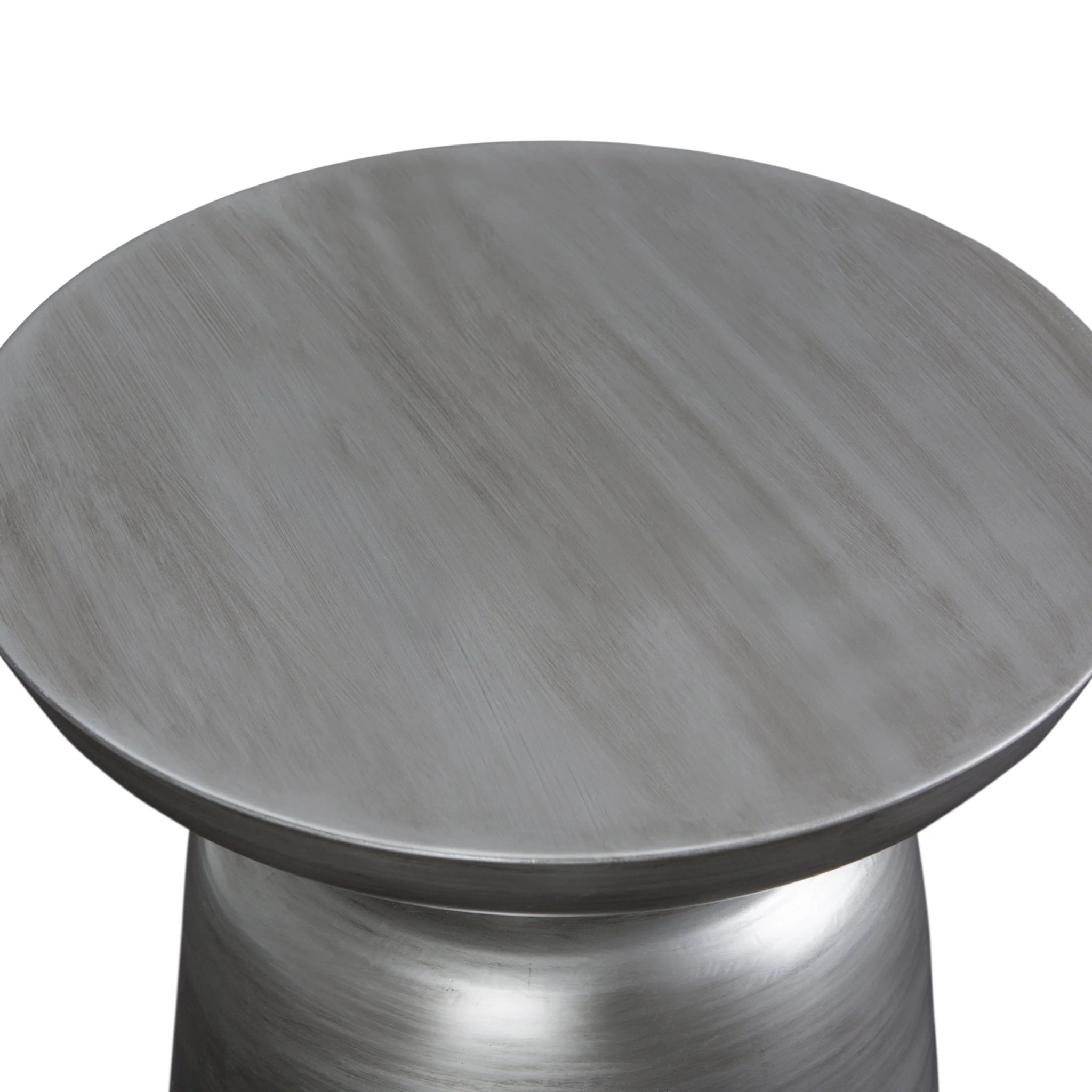 Solsticea Metal Accent Table with Round Top Design