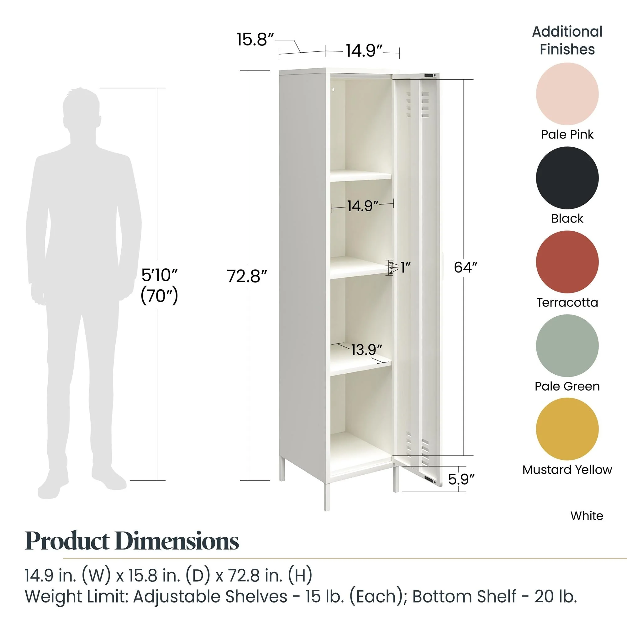 Systembuild Evolution Bonanza Single Metal Locker Storage Cabinet