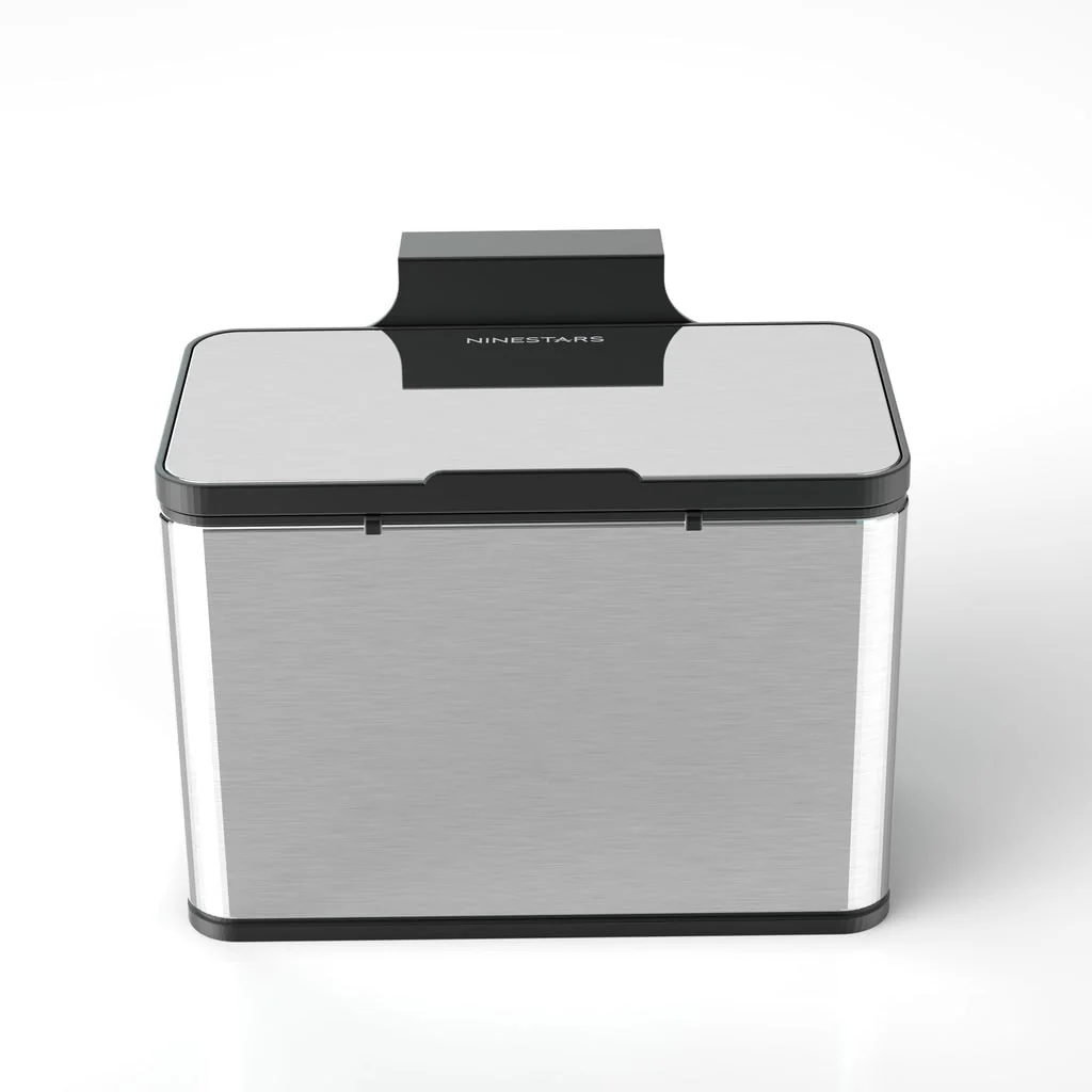 NINESTARS Kitchen Compost Caddy Trash Can 0.8 Gallon