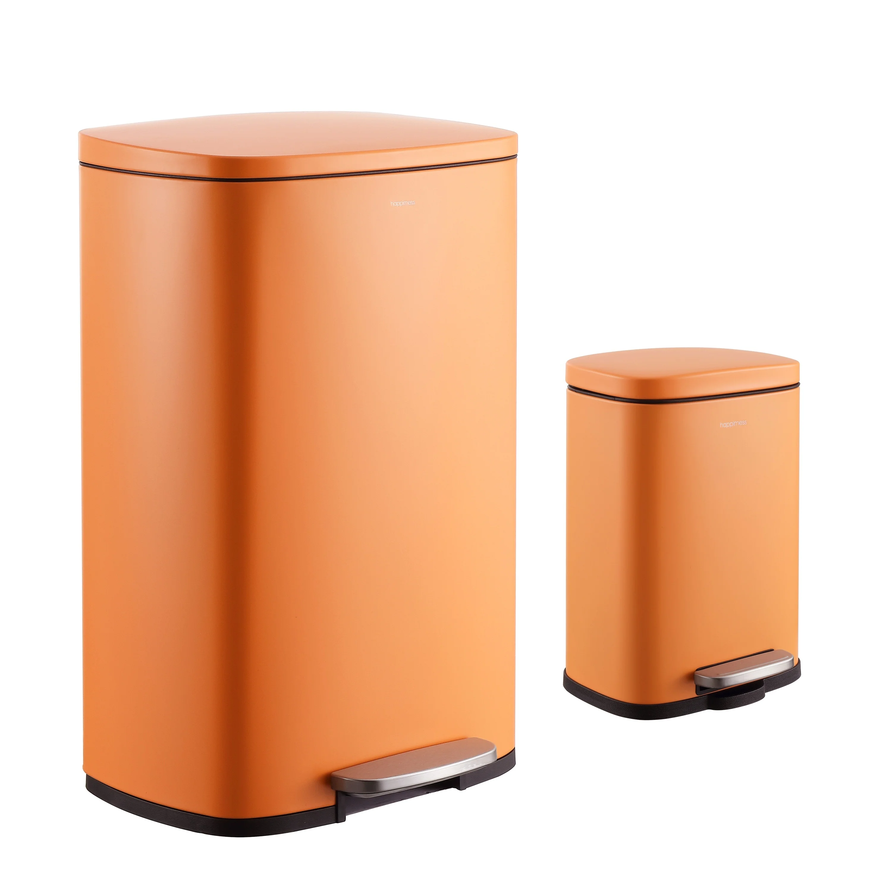 happimess 13-Gallon Trash Can with Soft-Close Lid and FREE Mini Trash Can