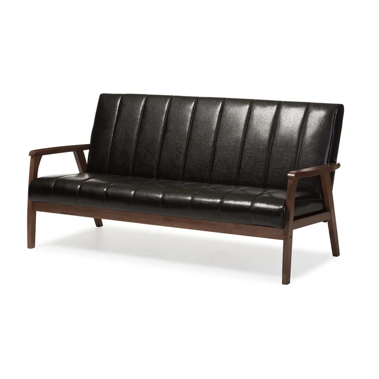 Alonah 63.98'' Faux Leather Sofa
