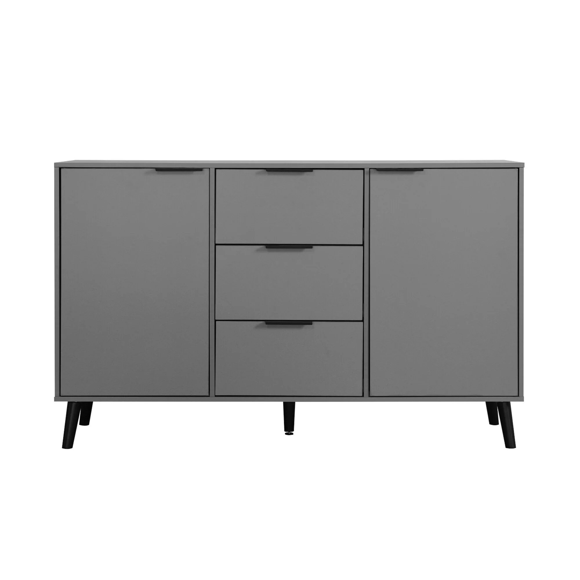 Sideboard Buffet Cabinet with Storage, Wood Coffee Bar Cabinet with Drawers & Doors