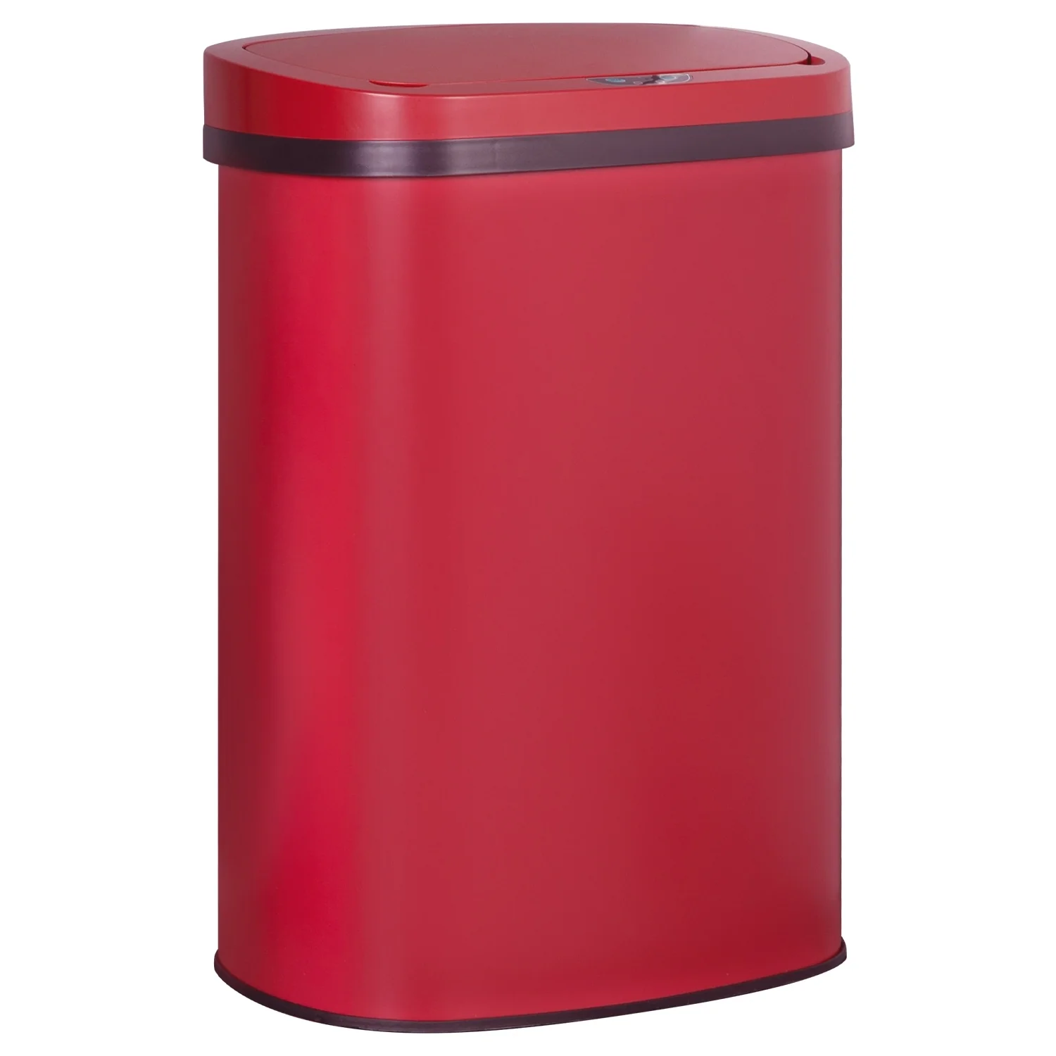 Motion Sensor 13 Gallon 50 Liter Stainless Steel Odorless Slim Trash Can by Furniture of America