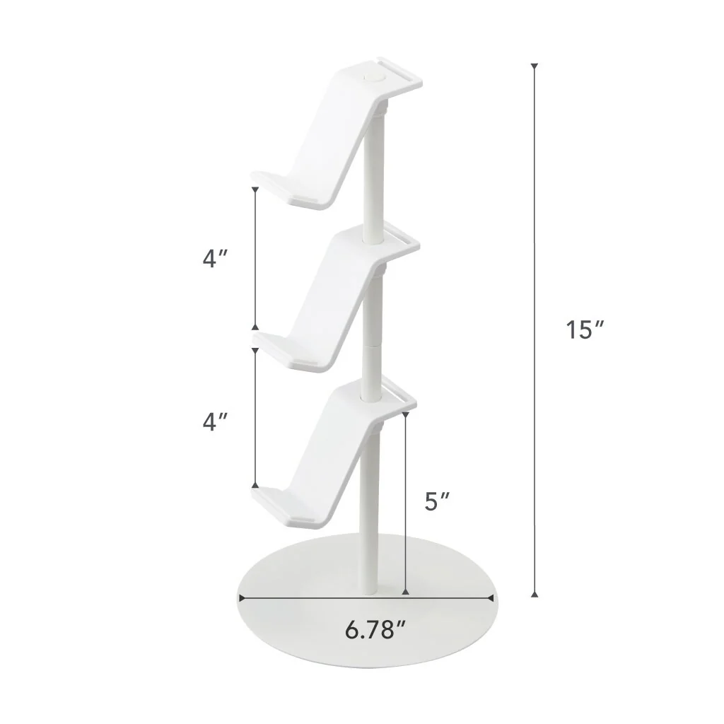 Yamazaki Home Controller Stand, Steel, Adjustable - L 6.69 x W 6.69 x H 15.16 inches