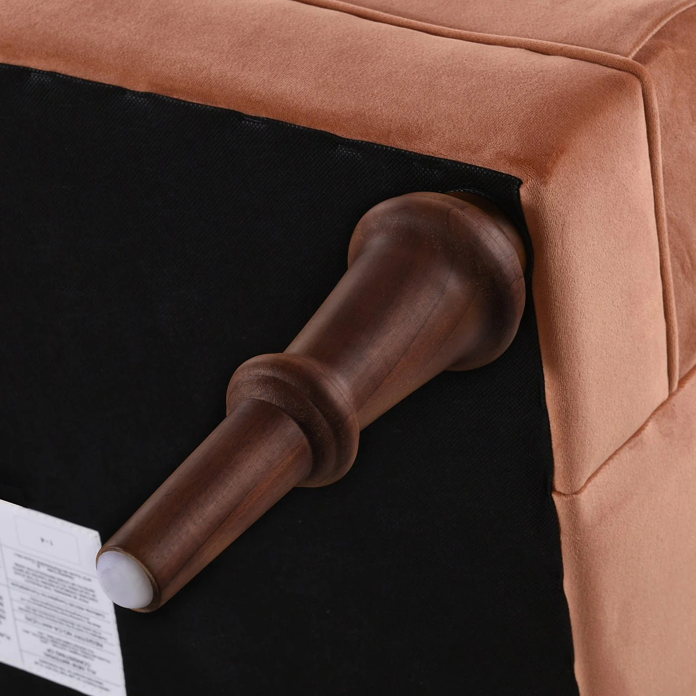 Comforts Upholstered Accent Chair with Recessed Arms and Barrel Design