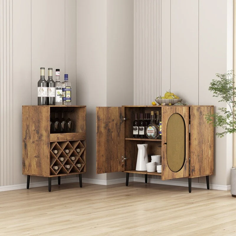 Mixoy Convertible Wine Bar Cabinet,55