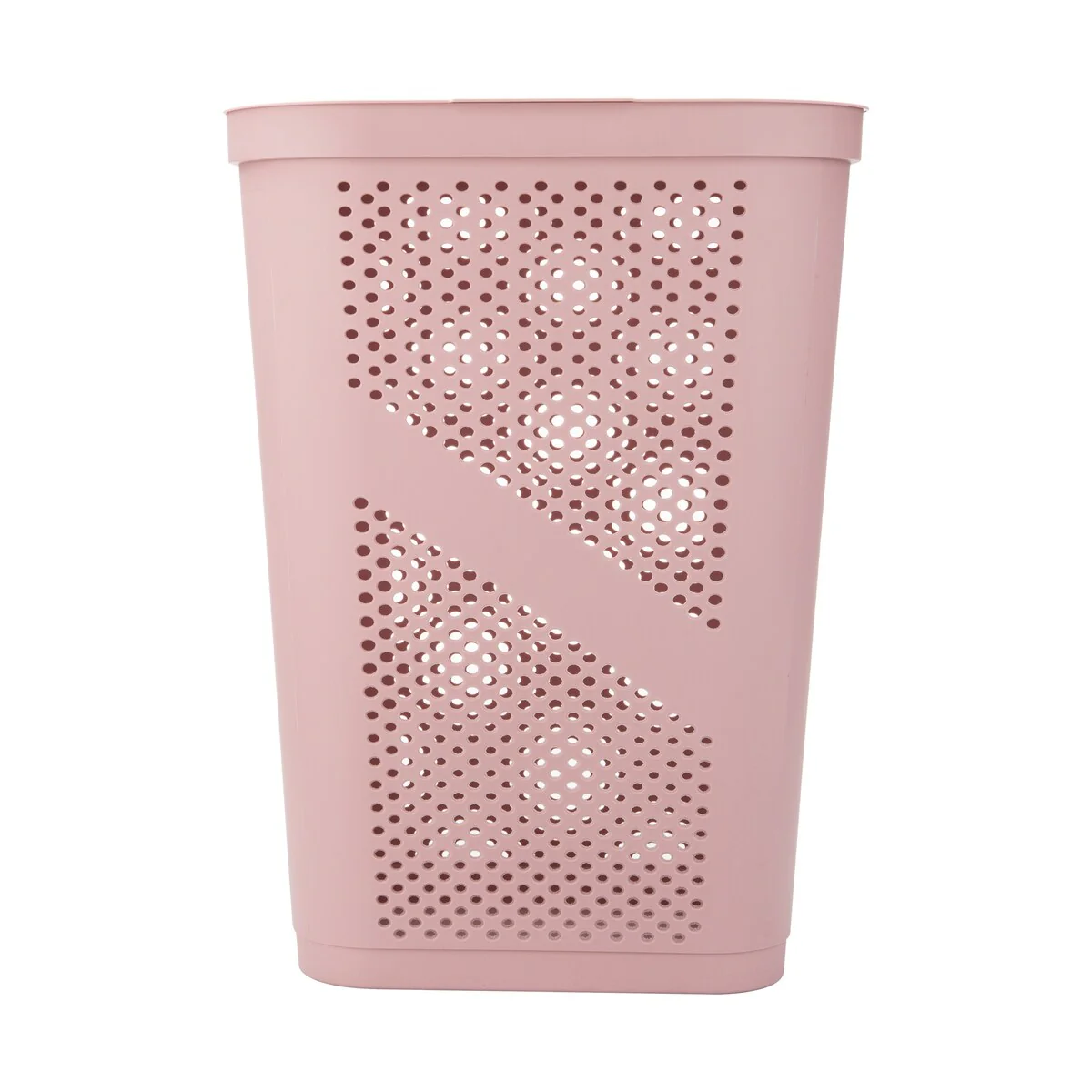 Mind Reader 60L Slim Laundry Hamper, Clothes Basket, Lid, Ventilated, Plastic, 17.25