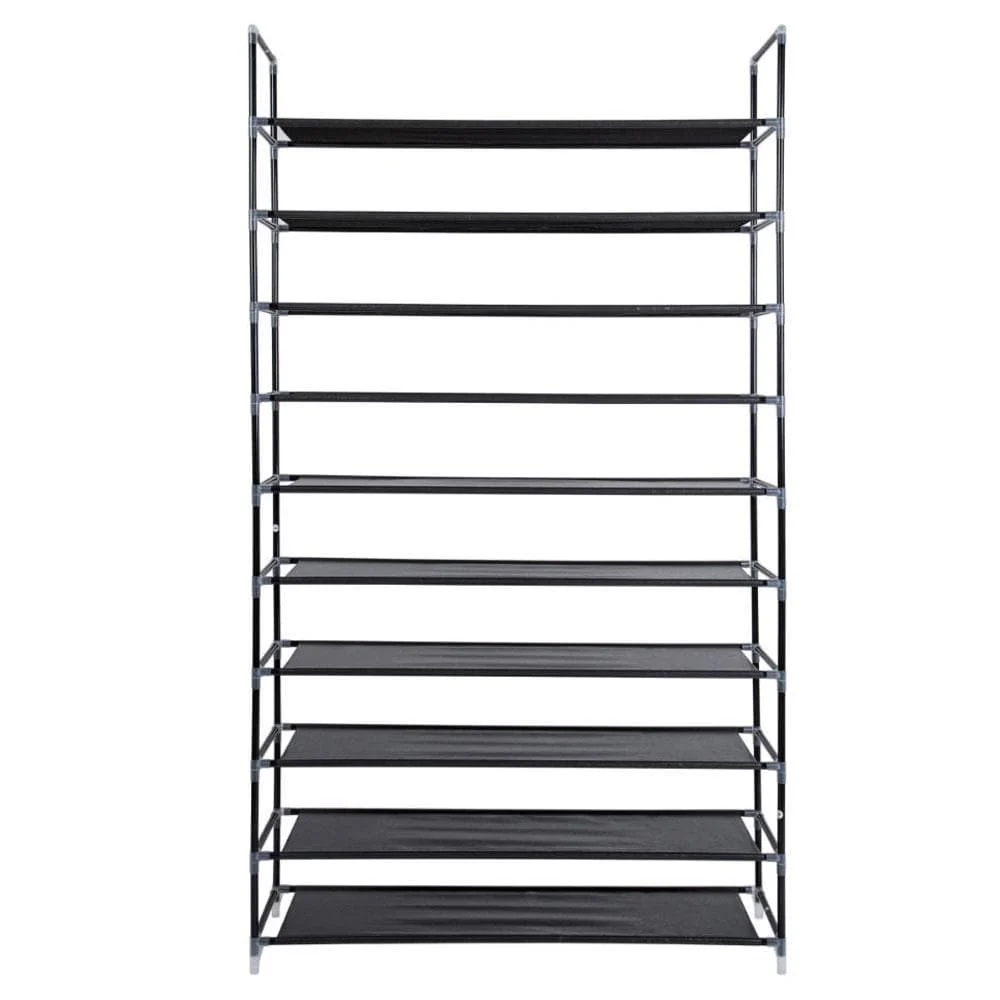 3/5/6/8/9/10-tier Extra-wide Metal/Non-woven Fabric Shoe Rack