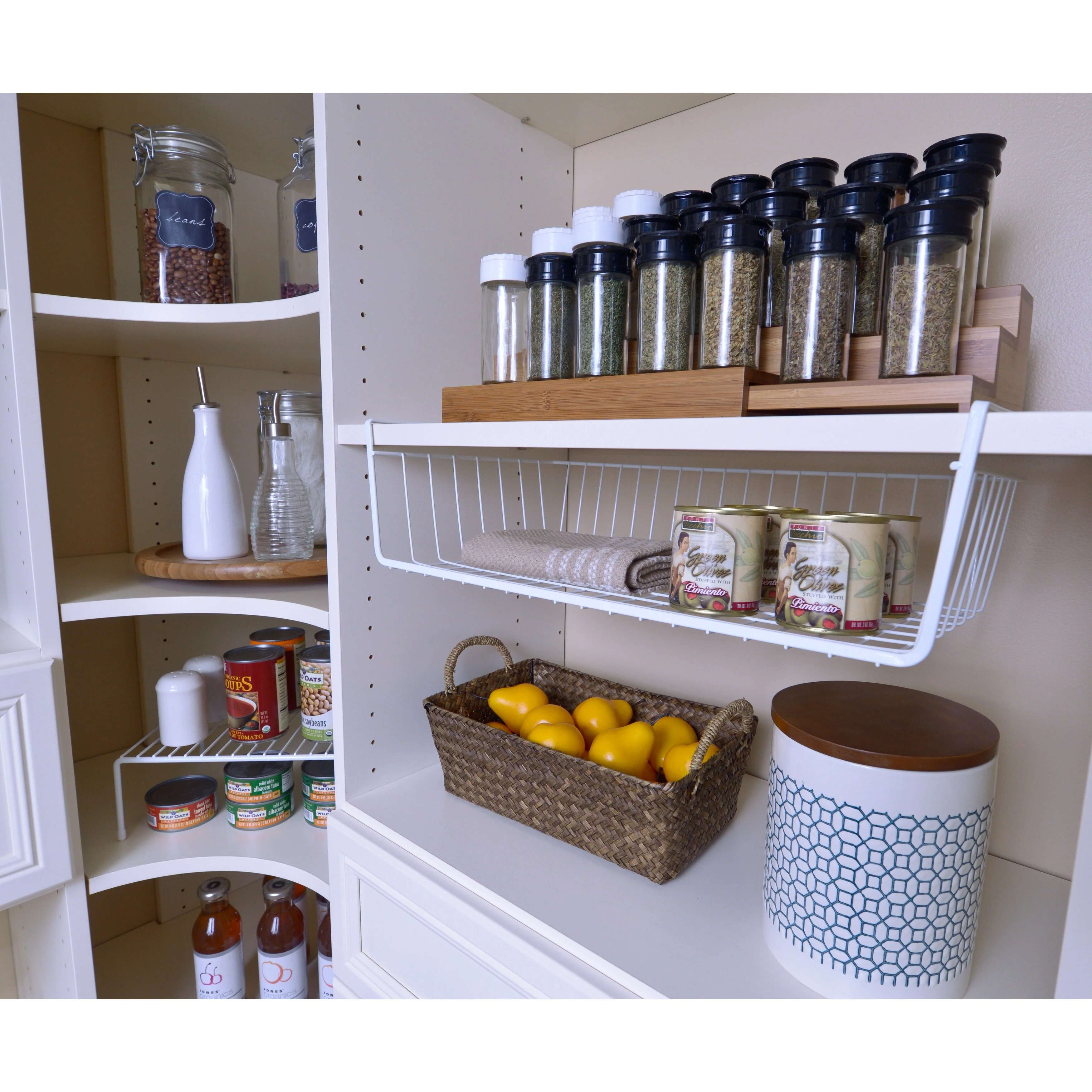 Organized Living Large White Under-cabinet Basket