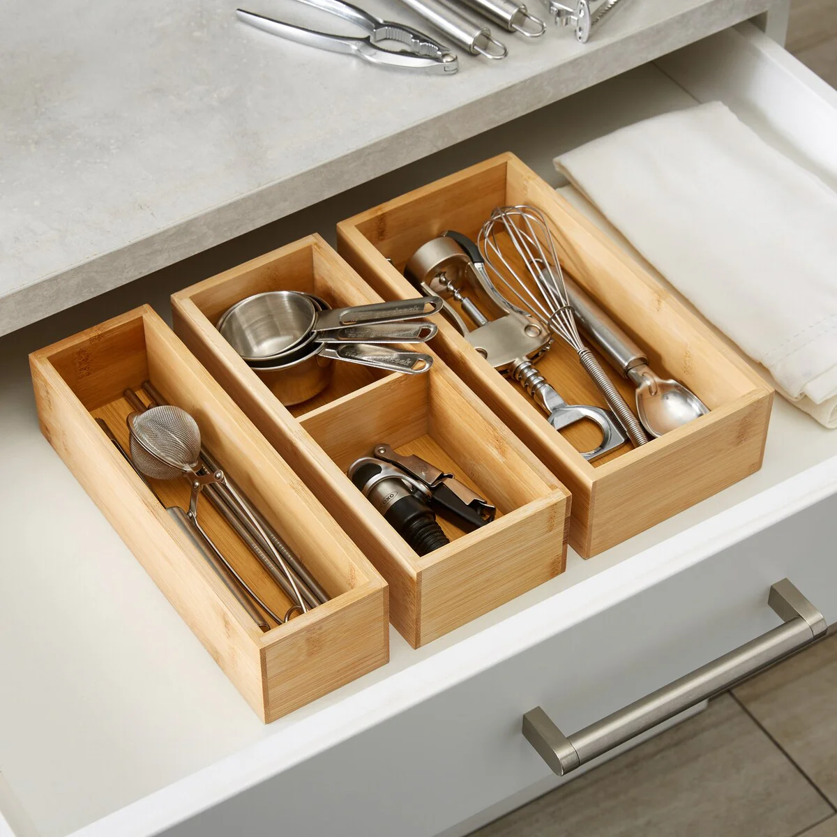 Kitchen Details Bamboo Kitchen Drawer Organizer