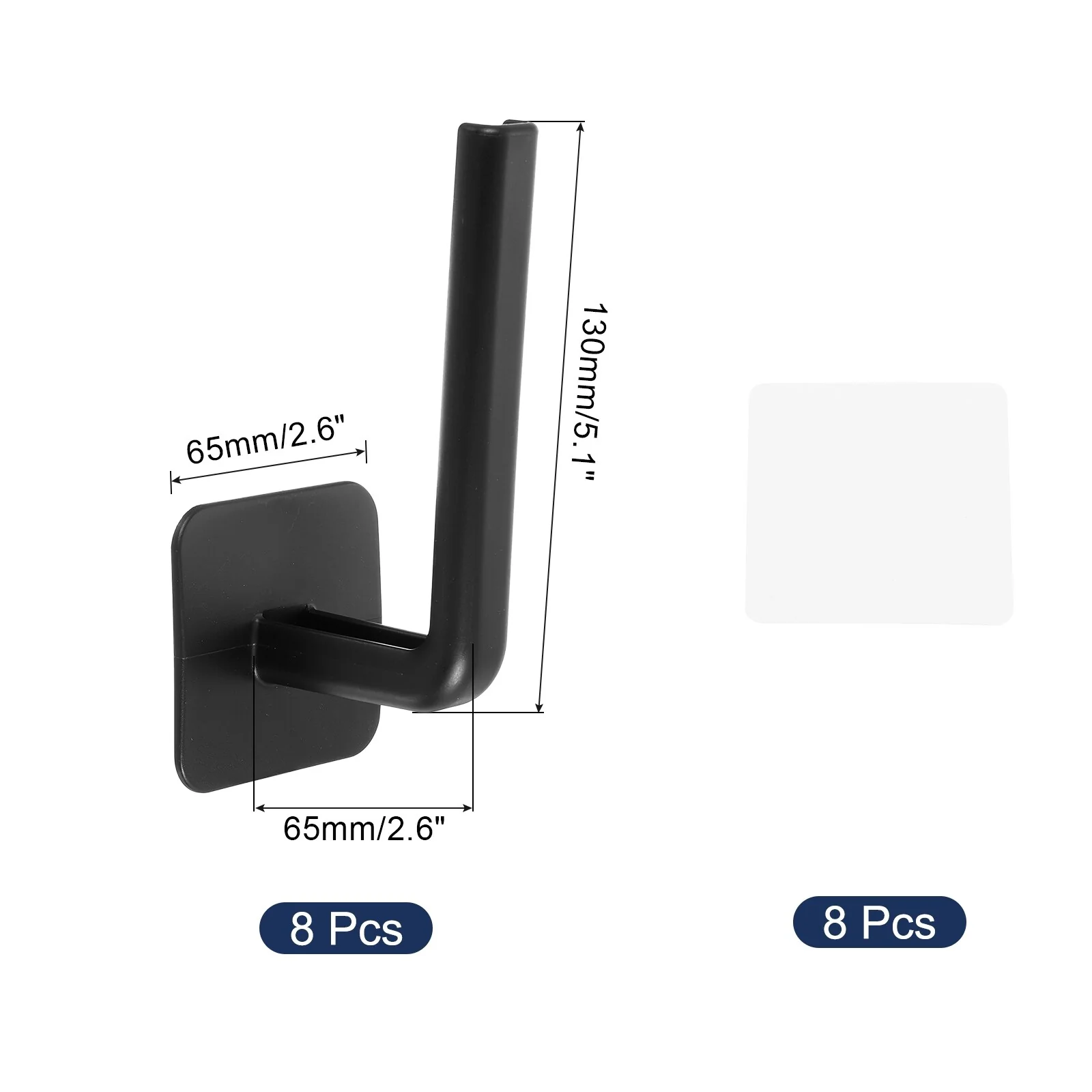 8 Pcs Hat Racks for Baseball Caps, Plastic Adhesive Hat Hooks Hat Hangers