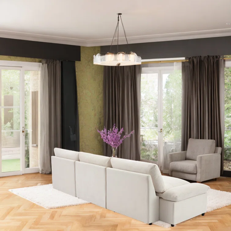 Modern Sofa With Built-in Storage Deep Seating Stylish And Cozy Sofa