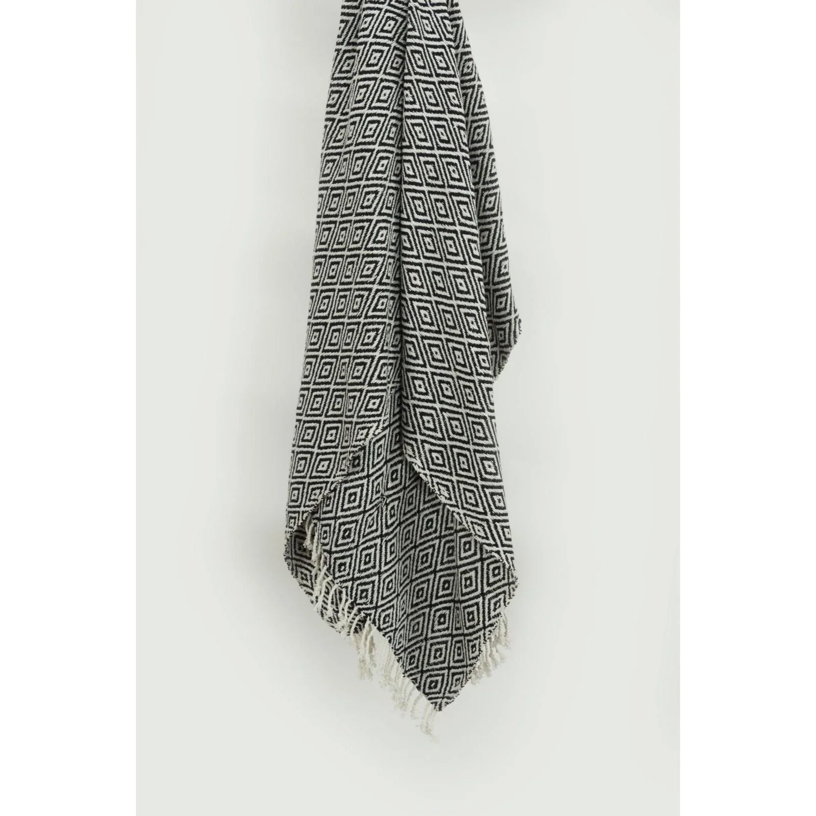 Hand loomed Diamond 100% Cotton Throw