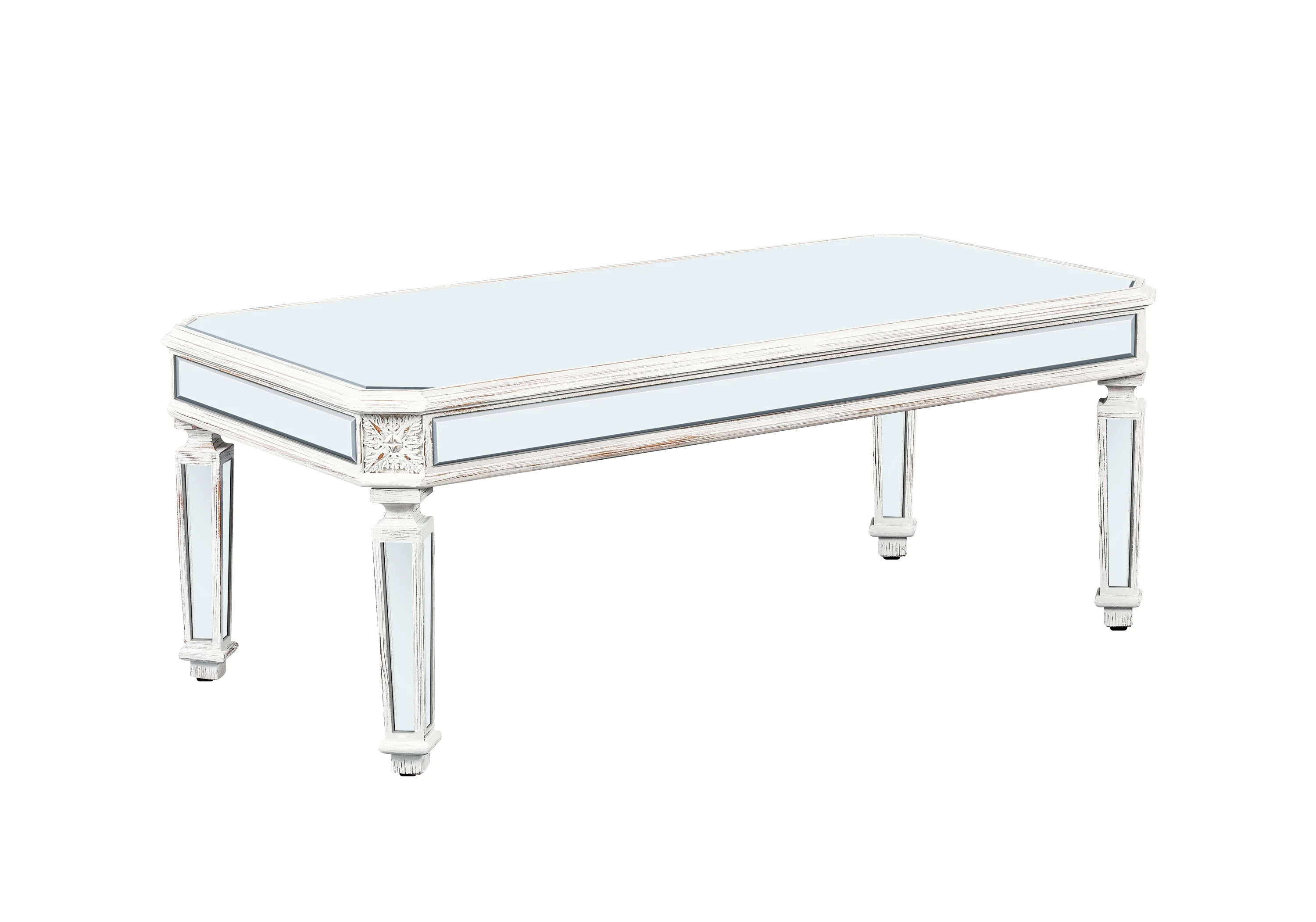 Silver Mirrored Coffee Table