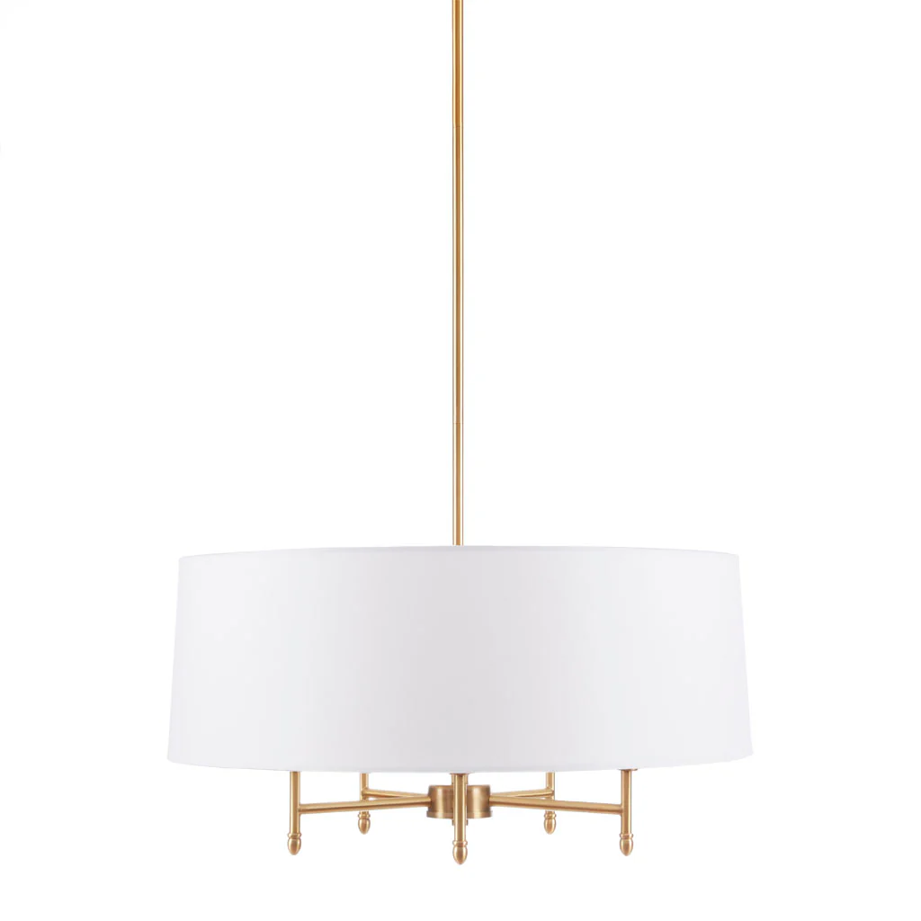 5-Light Pendant Light with Tiltable Drum Shade