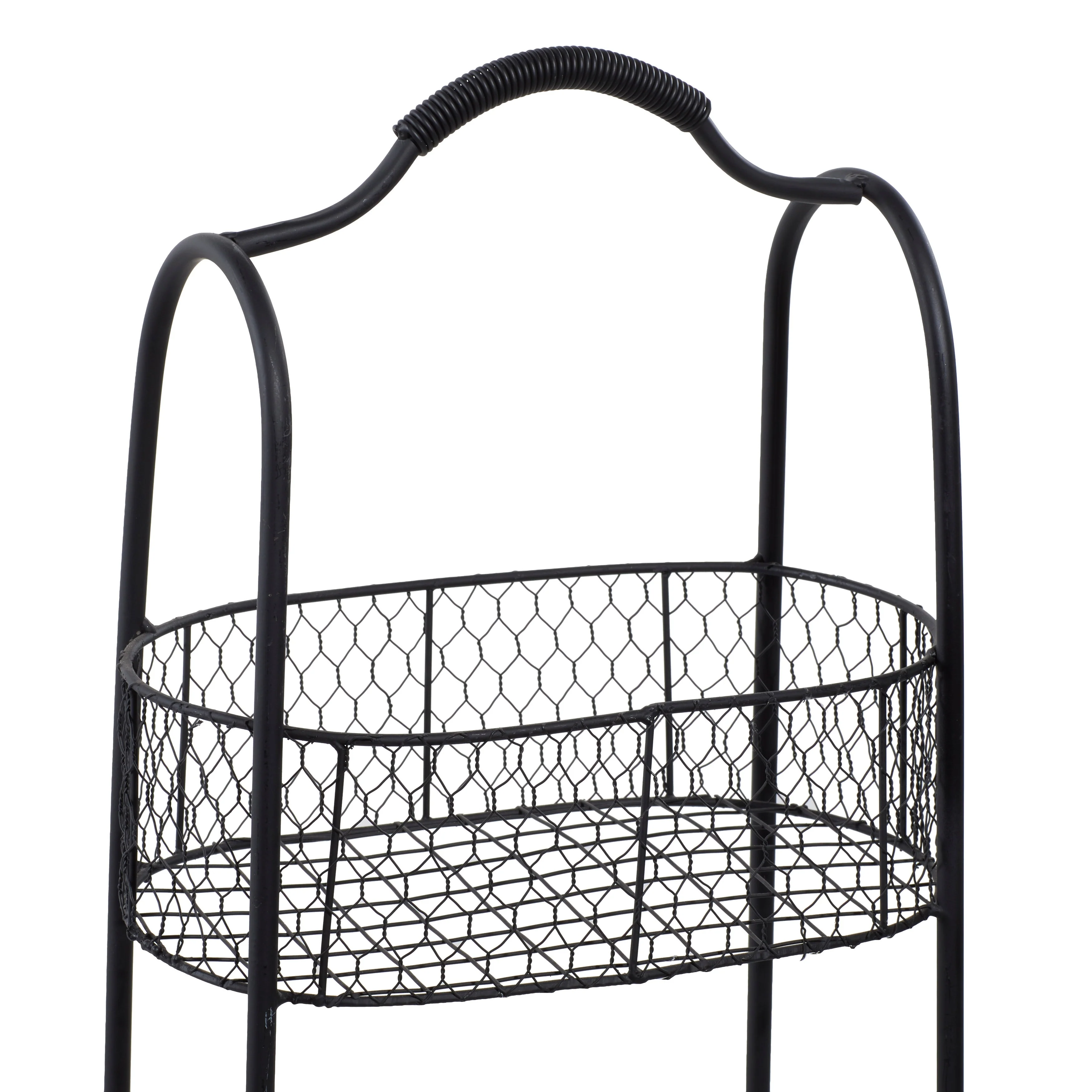 Iron Farmhouse Storage Cart 41 x 15 x 10 - 15 x 10 x 41