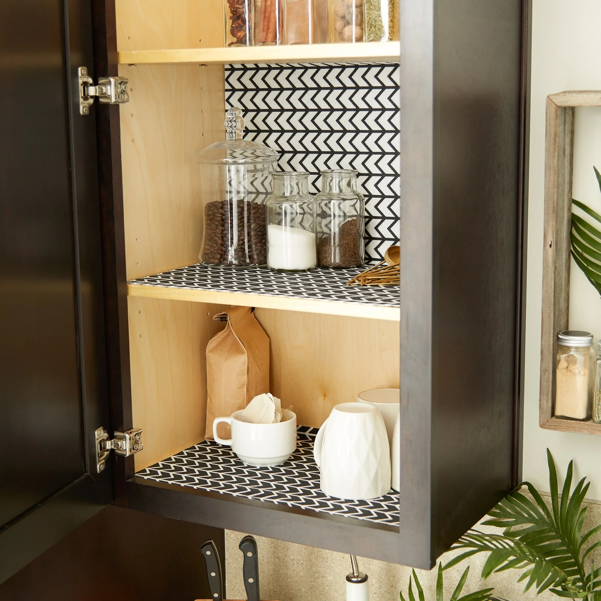 DII Grey Lattice Shelf Liner (Set of 2)