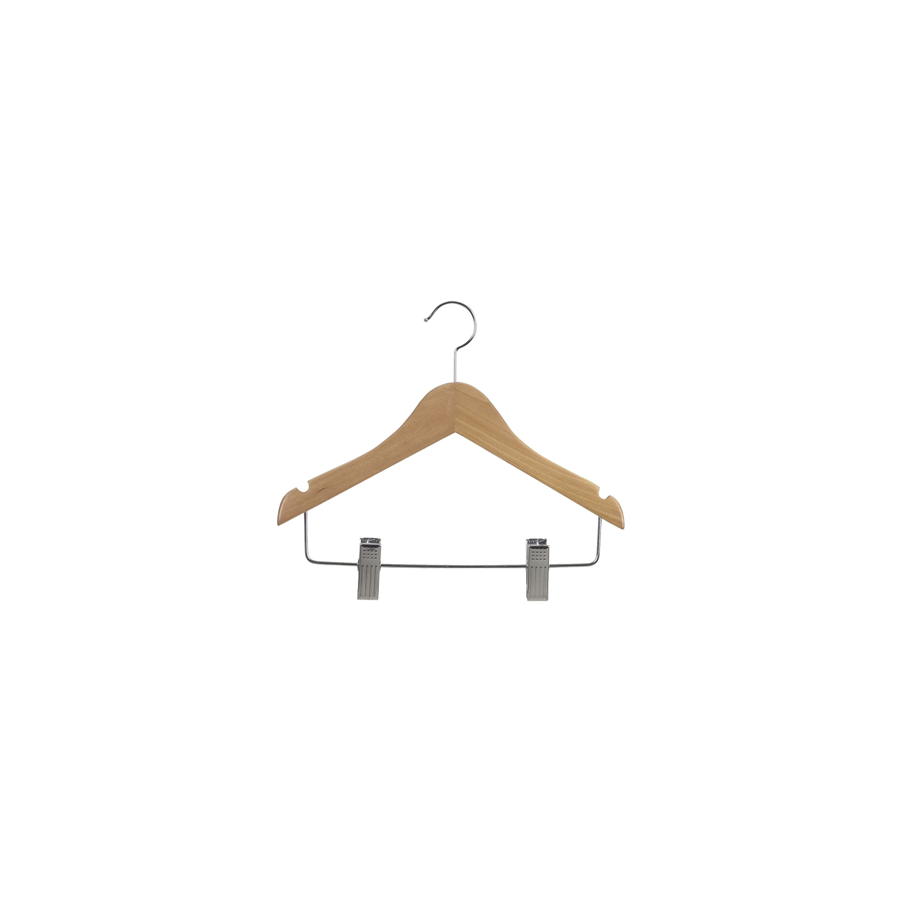 Kids Natural Combo Hanger with Clips, 11