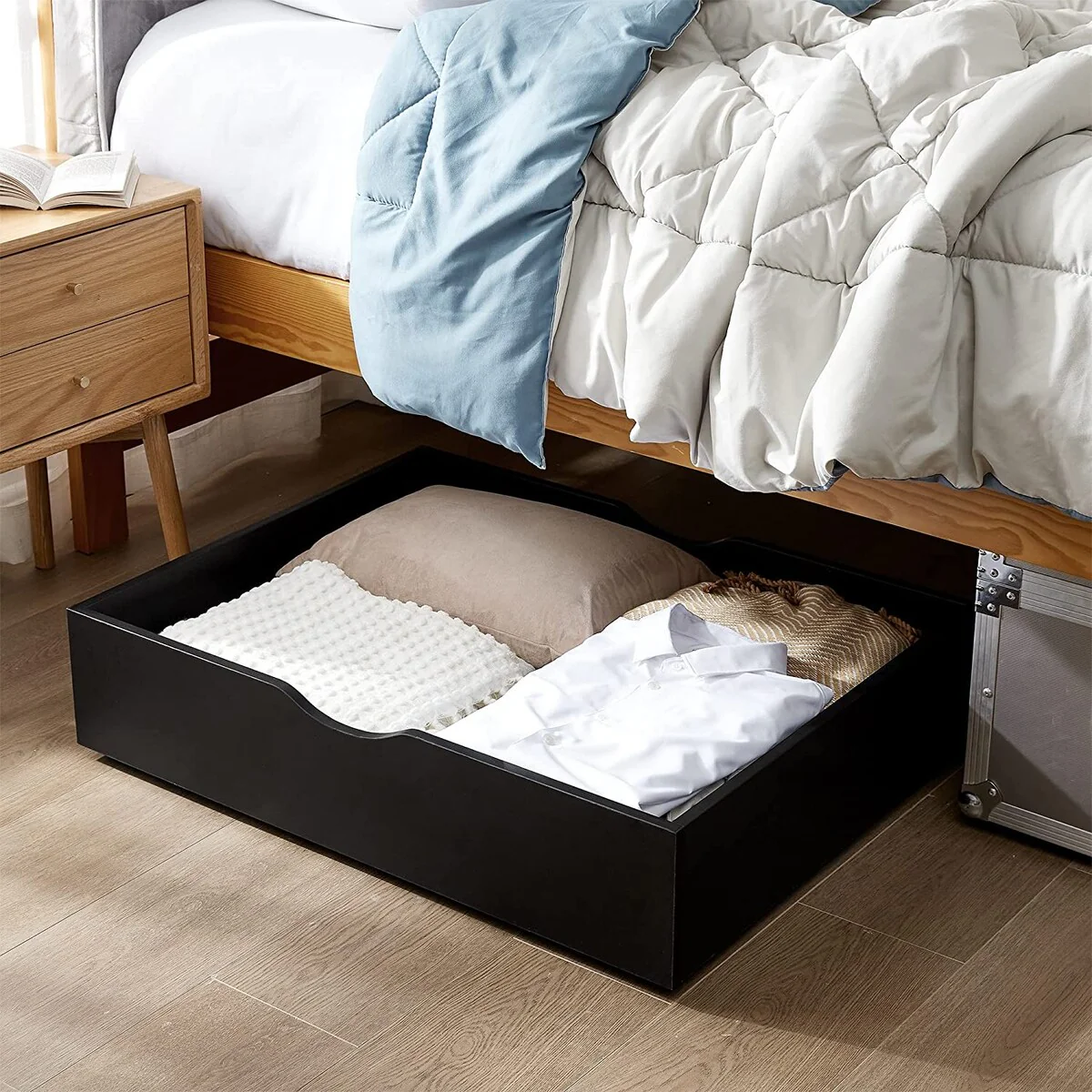 The Storage MAX - Underbed Wooden Organizer with Wheels