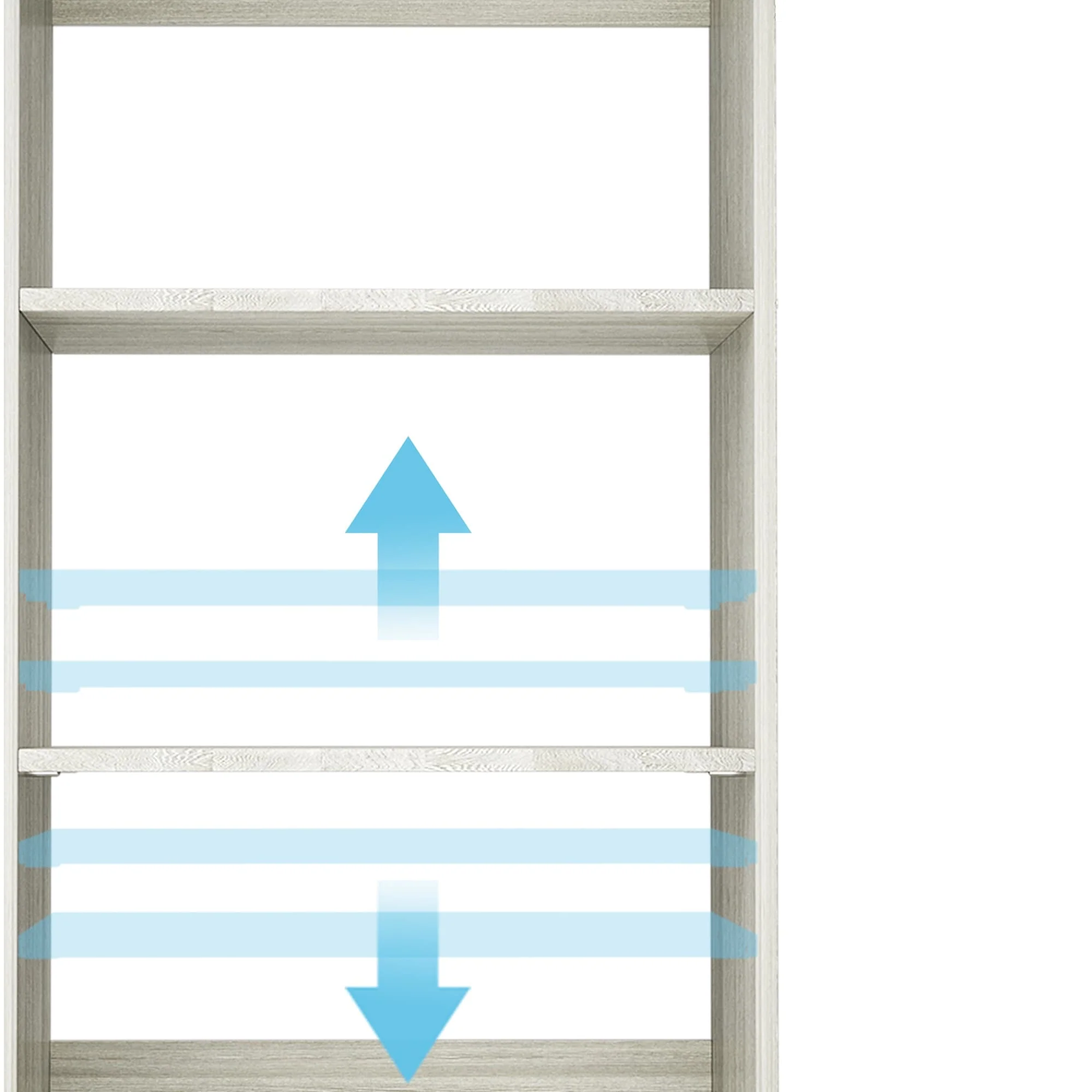 Vryon 40'' W Freestanding Closet System with 10 Storage Shelves and 2 Drawers and 1 Hanging Rods