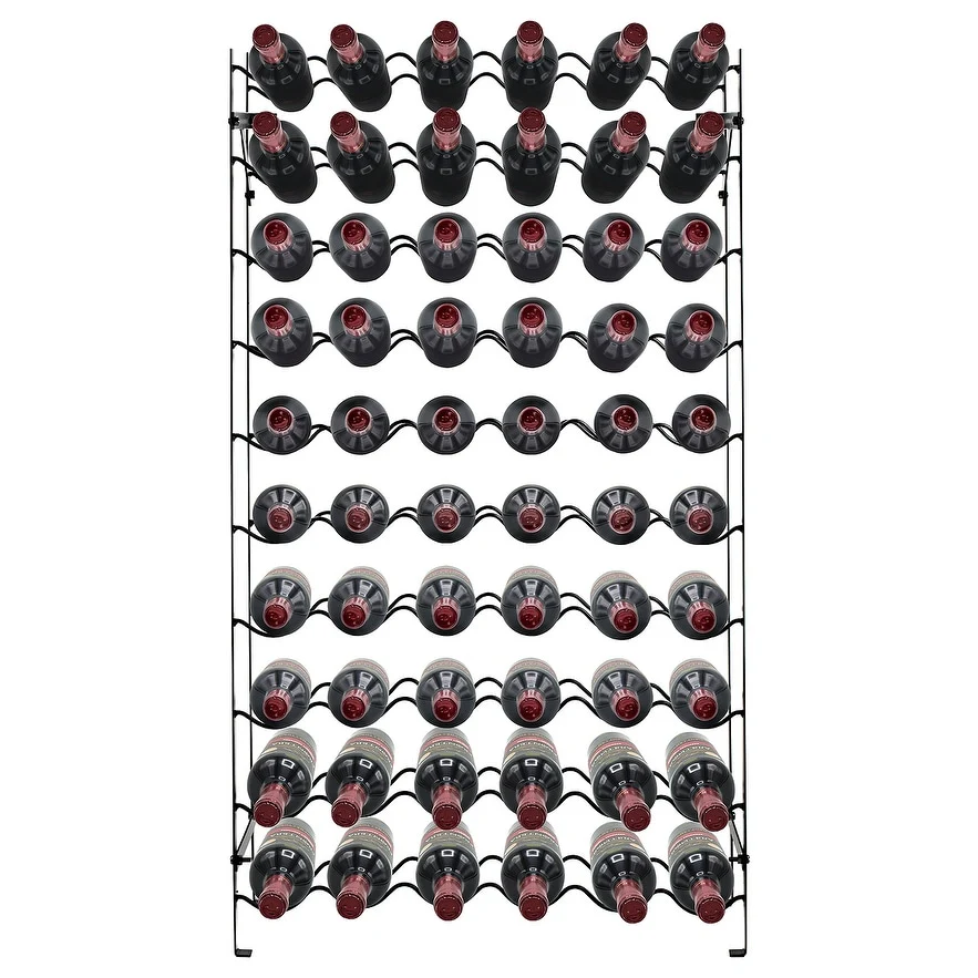 Freestanding Metal Wine Rack - Up to 150 Wine Bottles