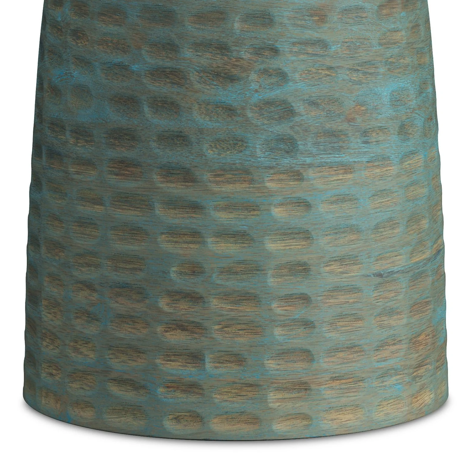 Centum Wooden Accent Table with Sleek Sculptural Design