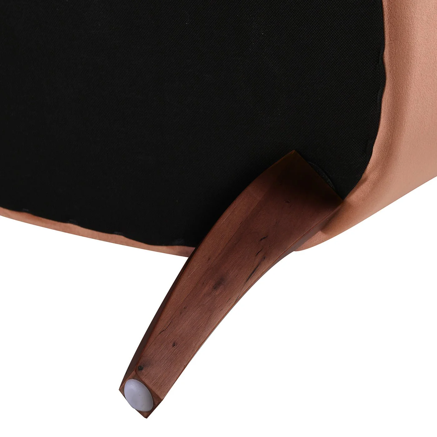 Comforts Upholstered Accent Chair with Recessed Arms and Barrel Design