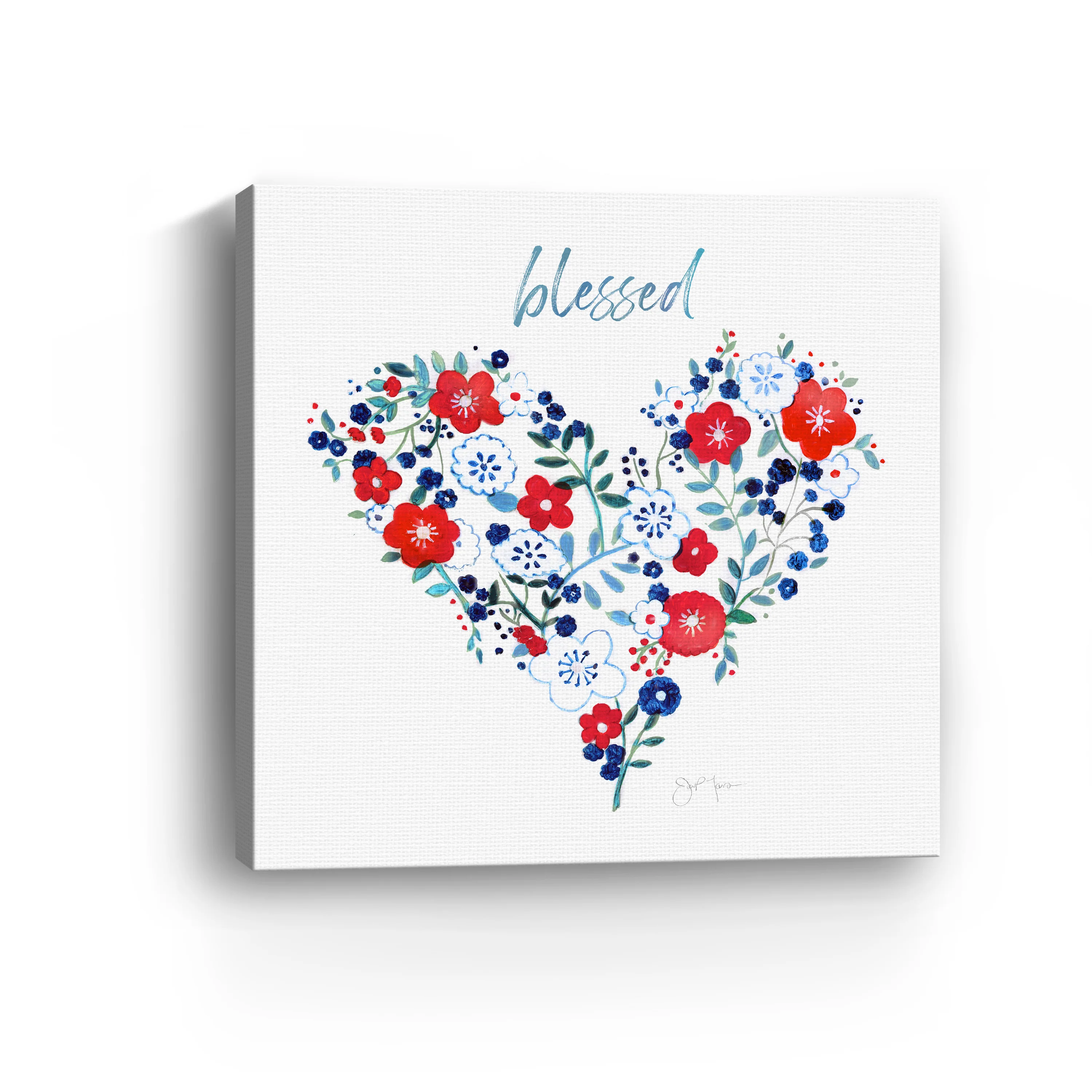 Blessed Heart Canvas Giclee