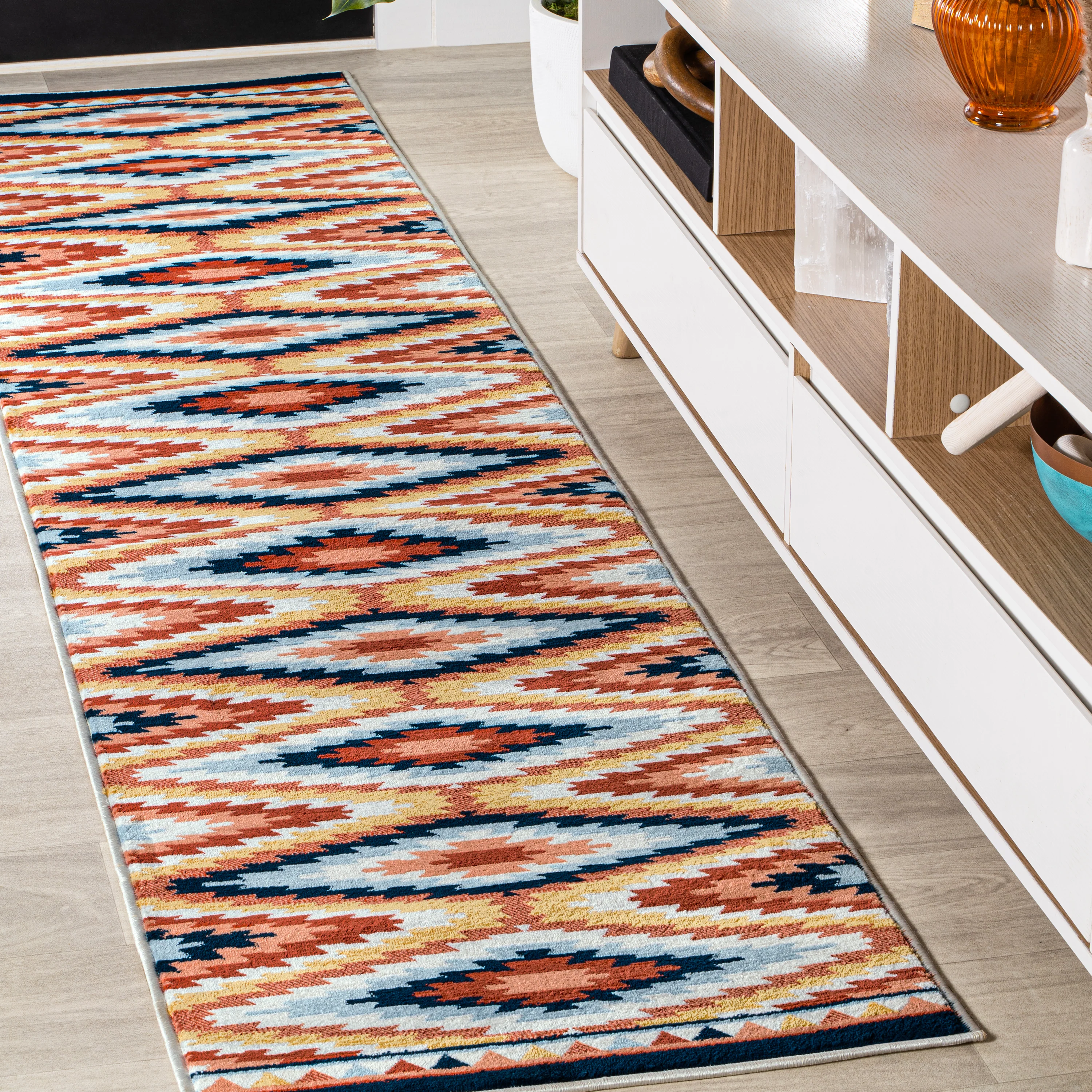 Konya Diamond Kilim Geometric Area RugArea Rug