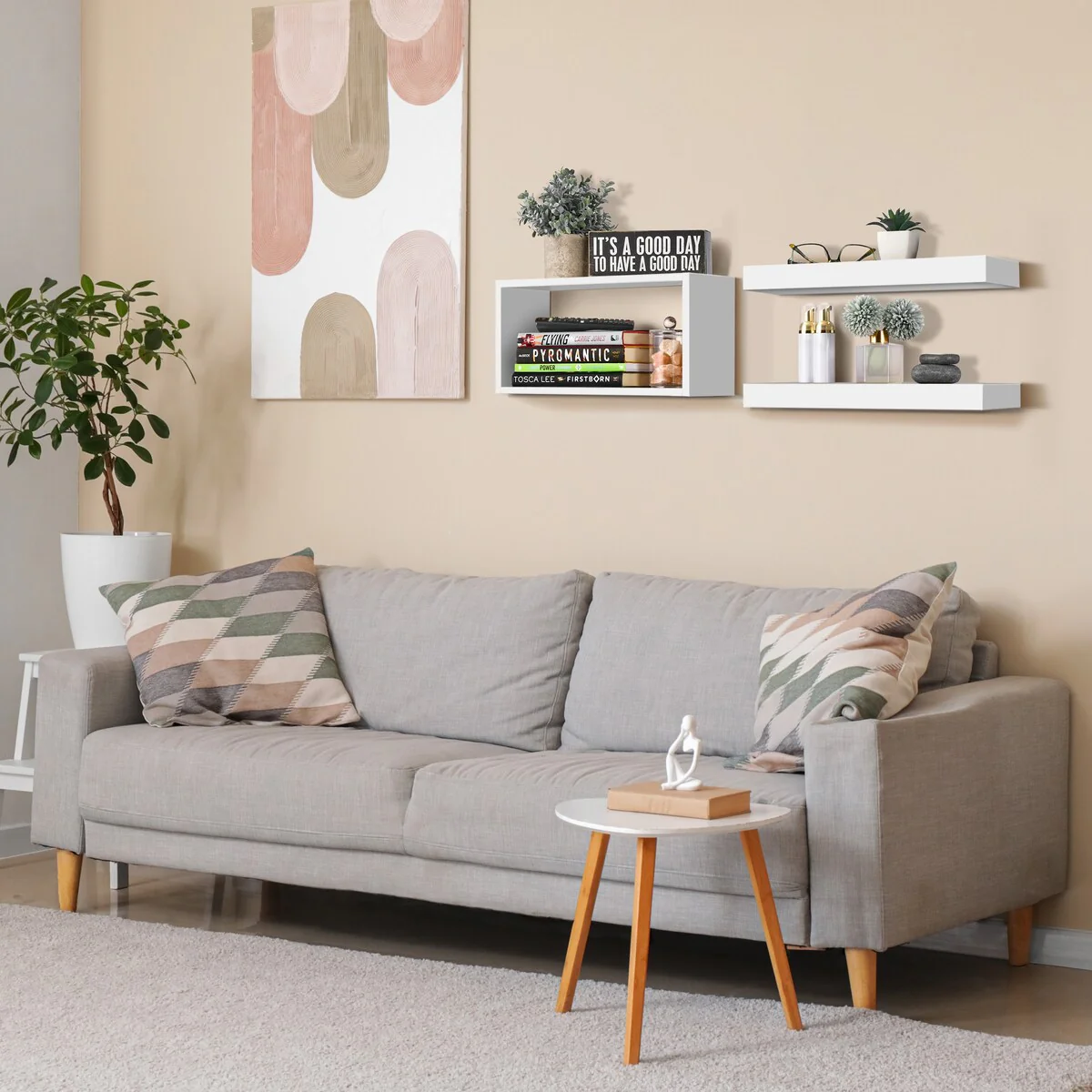 Sorbus Floating Shelves for Wall Set of 3 - 16